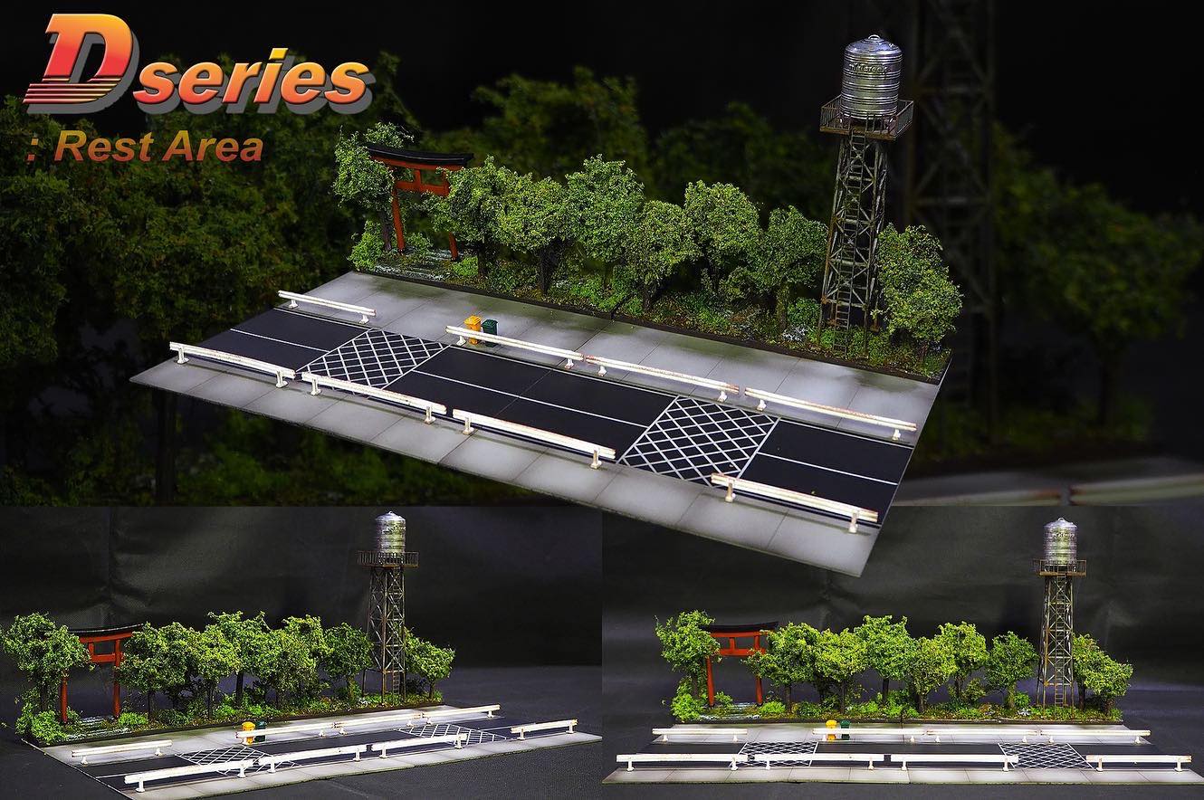 Minicreek Studio 1:64 Scale Diecast D Series Final Rest Area Model Car - Perfect for Collectors, Diorama Displays & Racing Scenes