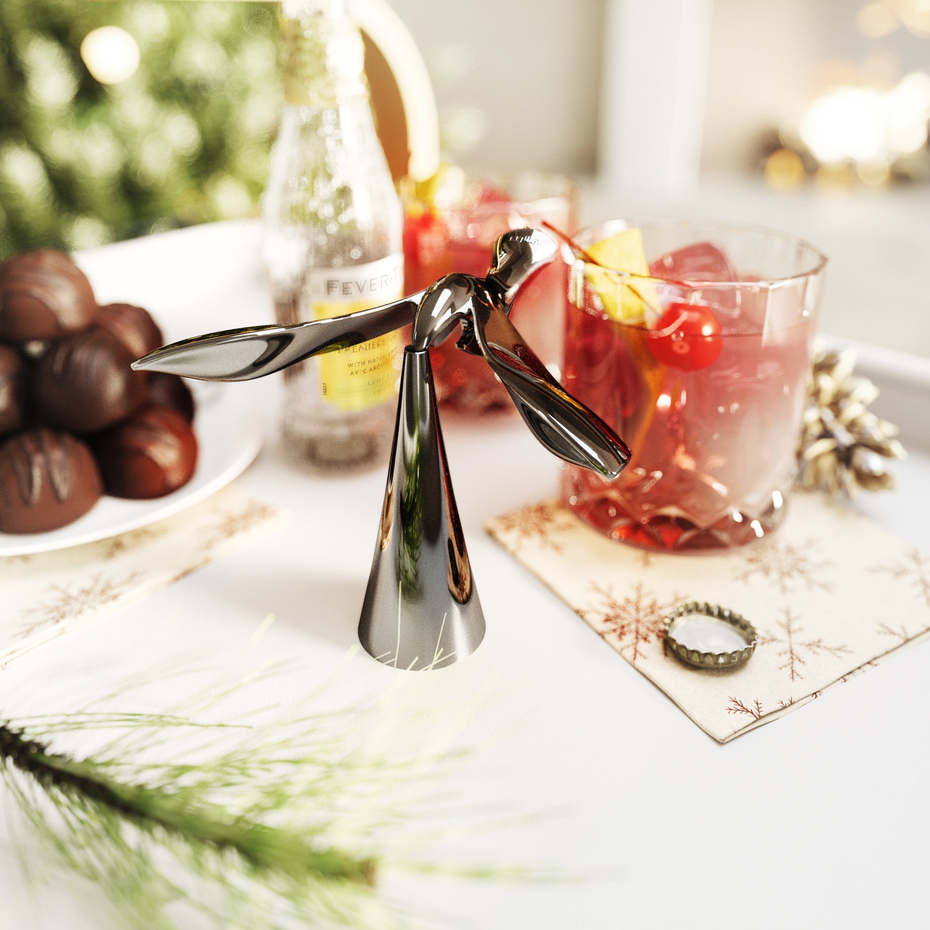 Limited Edition Tipsy Bottle Opener with Gift Box - Unique Bar Accessories for Wine & Beer Lovers - Perfect for Housewarming, Birthday & Wedding Gifts