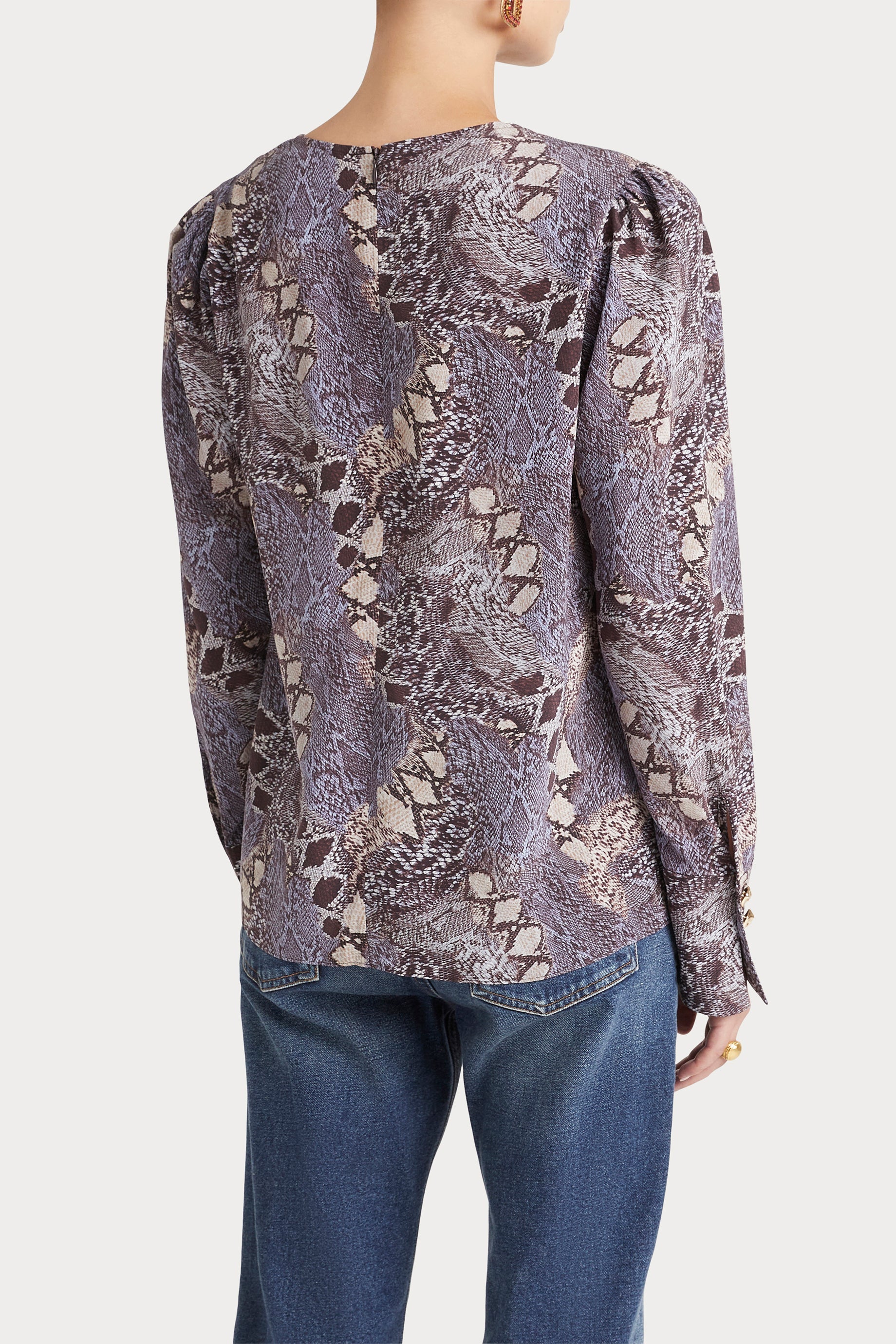 Husk ASTA TOP Print - Stylish Women's Blouse for Casual Wear, Office & Date Night Outfits