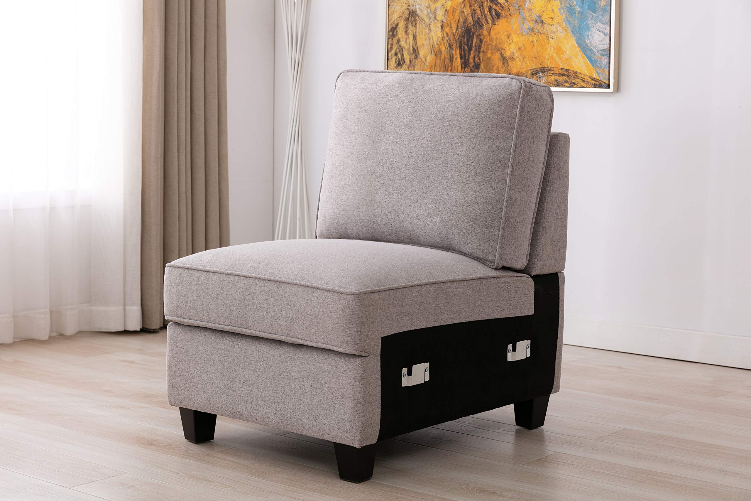 Right Hand Facing Modular Sectional Sofa with Ottoman - 149