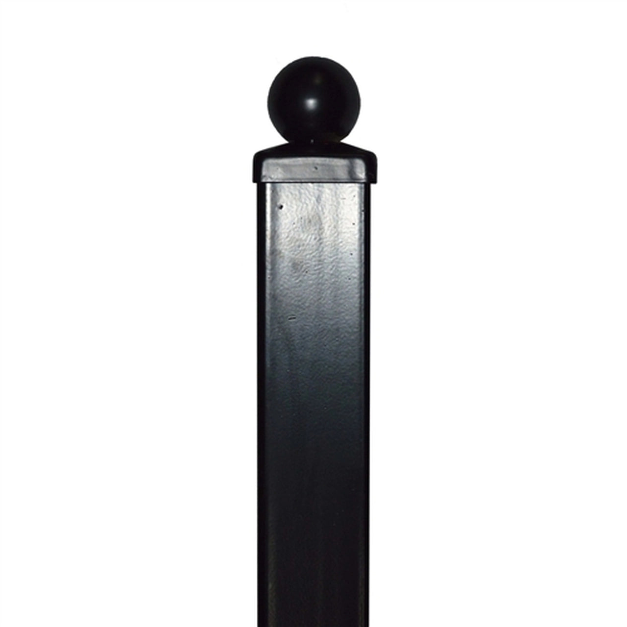 Aleko 7.5 Ft Tall Heavy Duty Steel Pedestrian Gate Post - 2.4 x 2.4 Inch Square Design for Driveway, Garden, and Property Entrance Security
