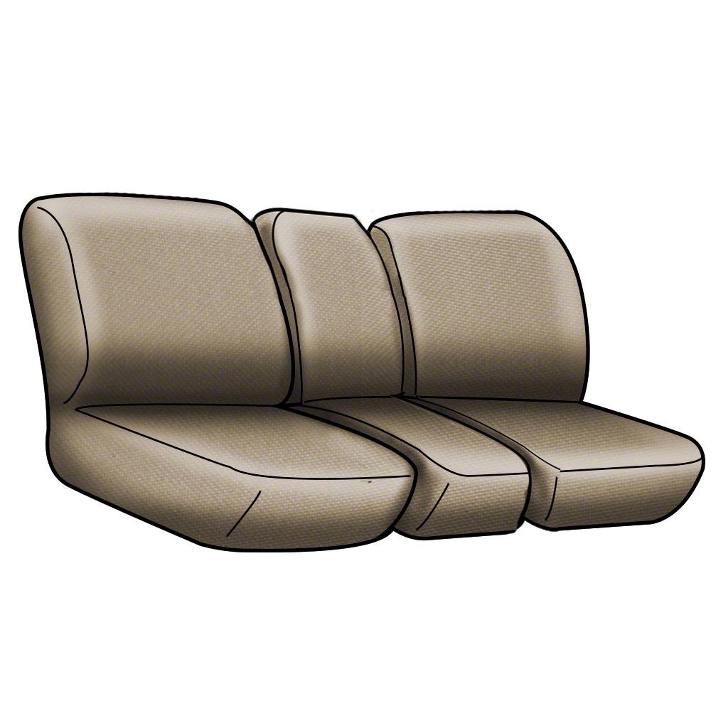 Coverking Custom Fit Front 40/20/40 Seat Cover for RAM 1500/2500 Trucks - Durable Polycotton Drill Fabric in Wine Red - Perfect for Off-Roading, Work & Daily Commute Protection