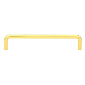 Emtek 86133US3 Wire Pull - Heavy Duty Brass Cabinet & Drawer Handle - Perfect for Kitchen, Bathroom & Furniture Hardware Installation