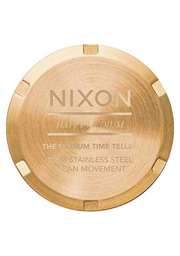 Nixon Medium Time Teller A1130 Women's Watch - 31mm Stainless Steel Case, 100m Water Resistant, Silver Dial - Perfect for Swimming, Diving & Everyday Wear