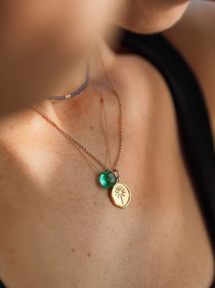 Wanderlust Life Gold Chain Pendant Necklace - Terra Collection | Elegant Jewelry for Women | Perfect for Travel, Date Night & Special Occasions