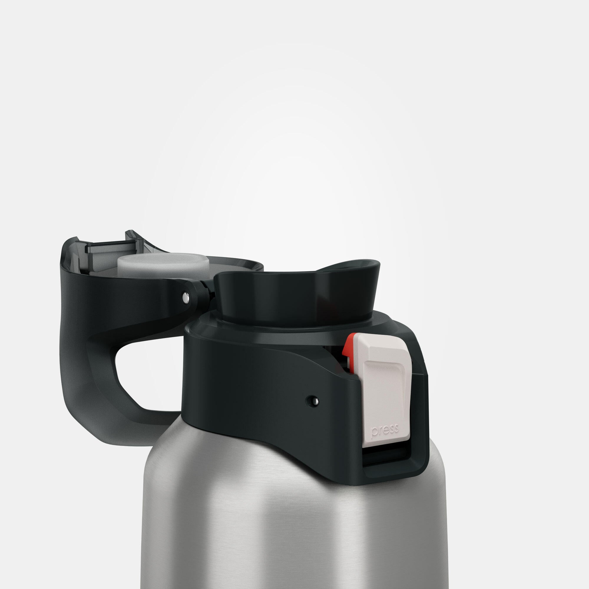 Quechua MH900 Double Wall Insulated 500ml Stainless Steel Water Bottle - Leakproof & BPA Free - Perfect for Hiking, Camping & Outdoor Adventures