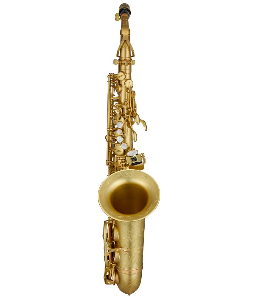 Antigua Winds Model 25 PowerBell Alto Saxophone - Professional Unlacquered Brass Instrument for Jazz, Concert & Studio Performance