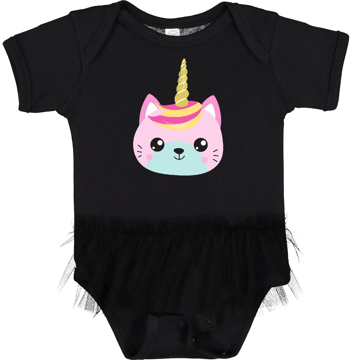 Inktastic Unicorn Cat Infant Tutu Bodysuit - Adorable Little Kitten Outfit for Baby Girls | Perfect for Photoshoots, Birthday Parties & Special Occasions
