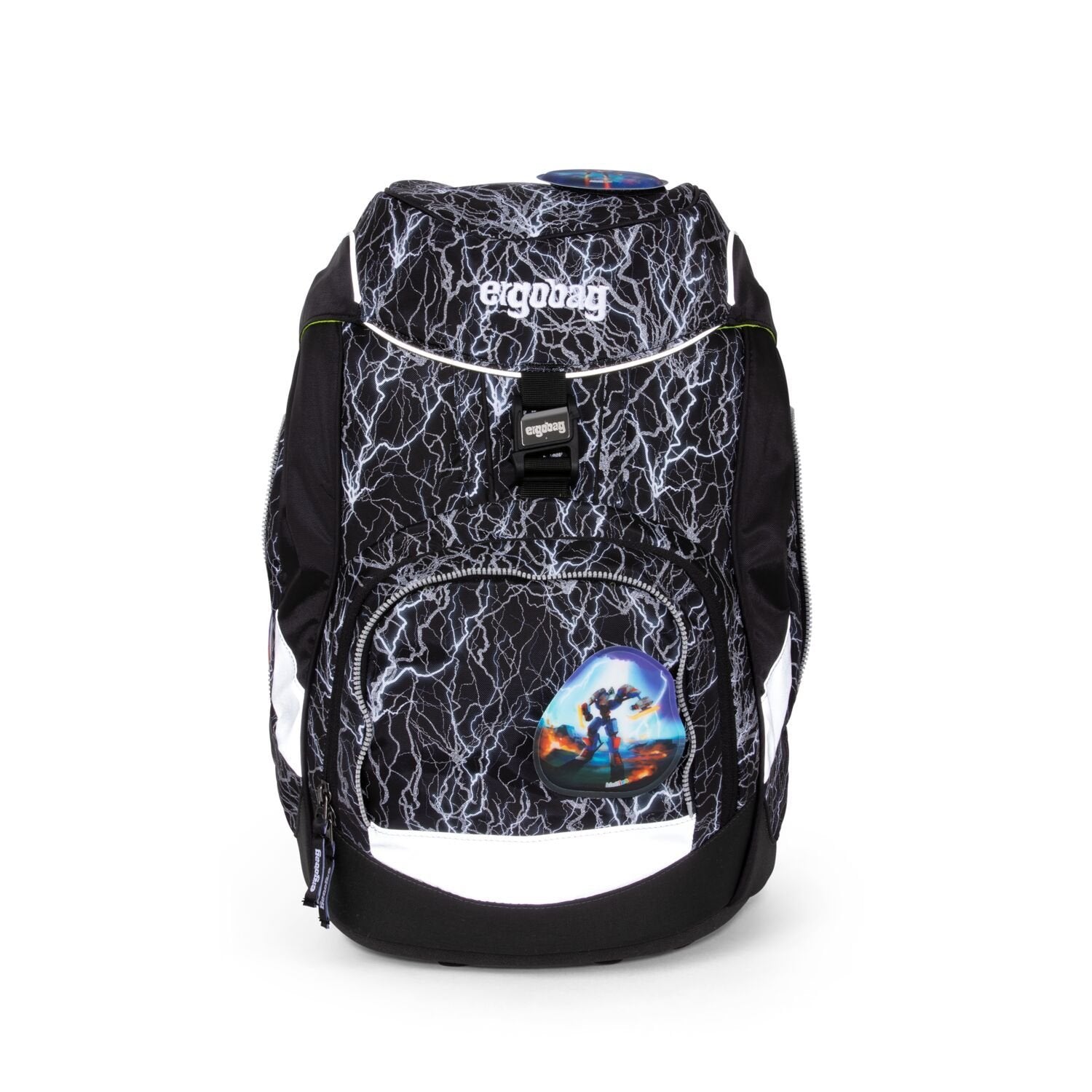 Ergobag School Backpack 6-Piece Set - SuperReflektBear Glow Edition | Lightweight Durable Kids Bookbag for Elementary Students | Perfect for School, Travel & Outdoor Adventures