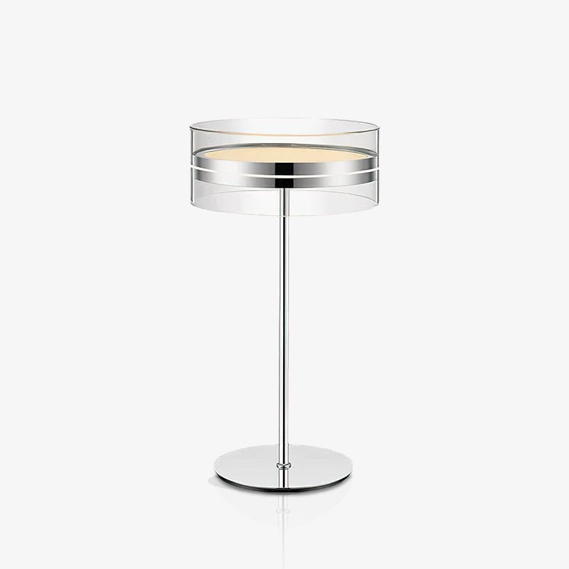 Impex Florina Chrome Table Lamp - Modern Home & Office Lighting for Bedroom, Living Room, and Study Desk - Adjustable Brightness LED Light