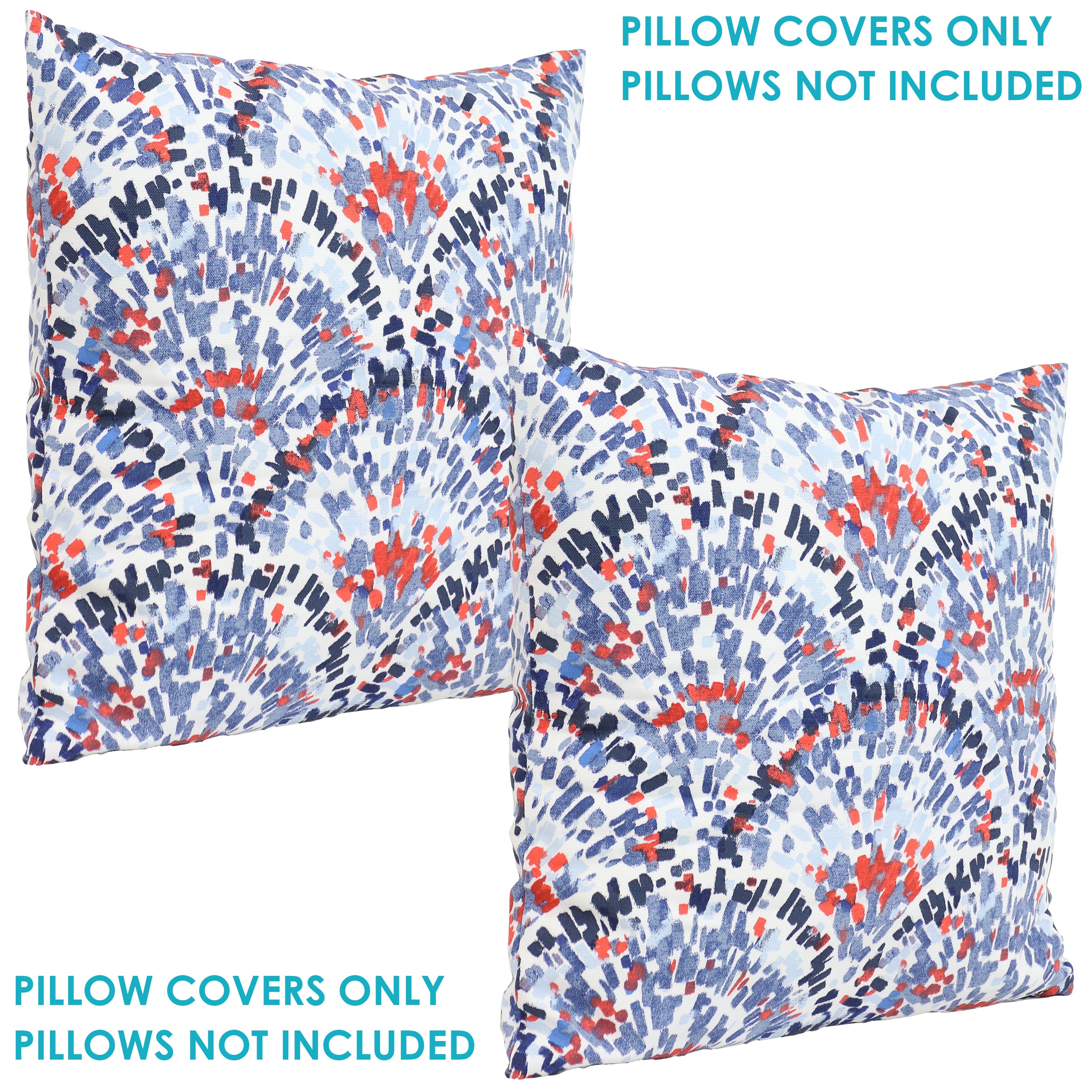 Stylish Sunnydaze Indoor & Outdoor Decorative Throw Pillow Covers - Perfect for Patio, Living Room & Bedroom Decor
