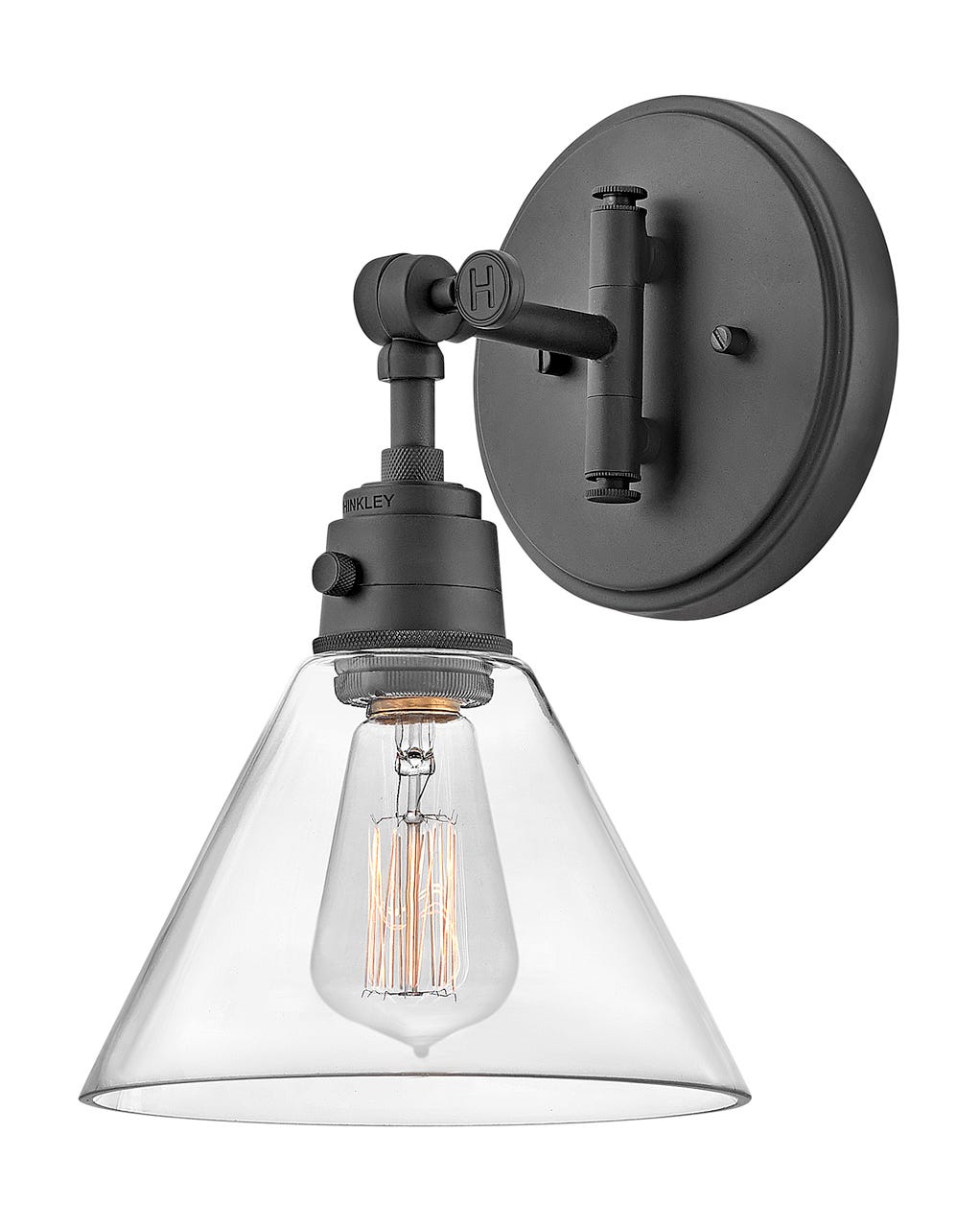 Briley Arm Sconce - Modern Wall Light Fixture for Living Room, Bedroom & Hallway | Adjustable Swing Arm Wall Lamp with Plug-in Cord | Perfect for Reading Nook, Home Office & Dorm Decor