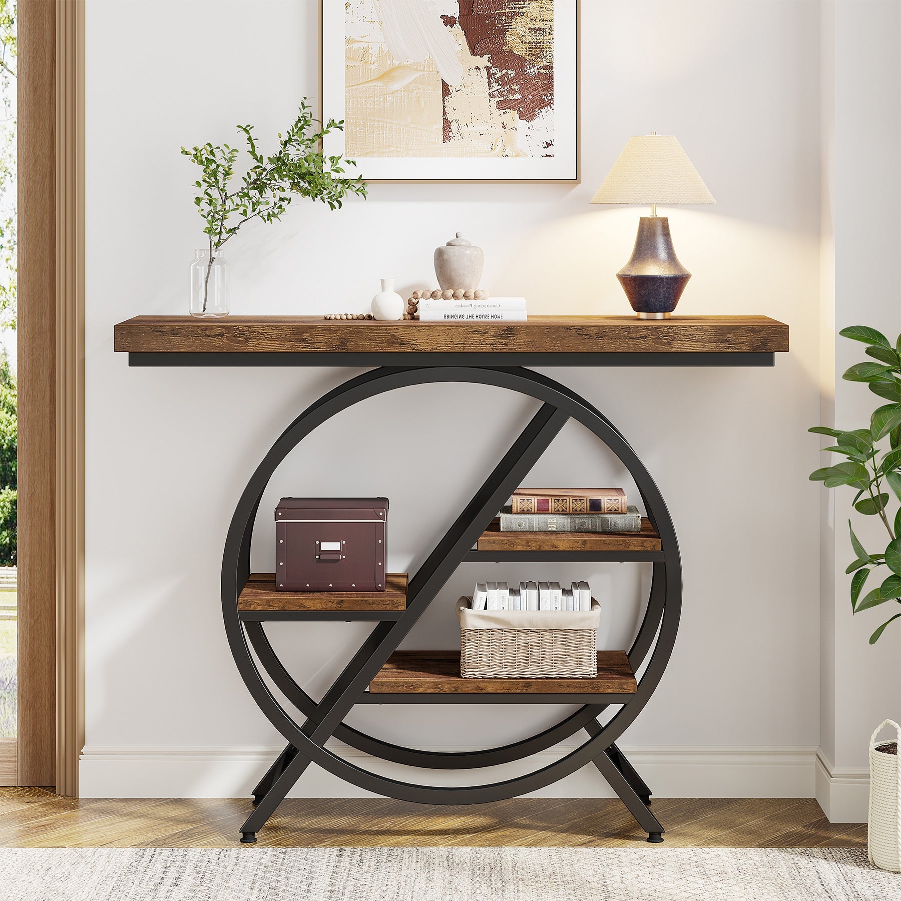 4 Tier Console Table, 39.4
