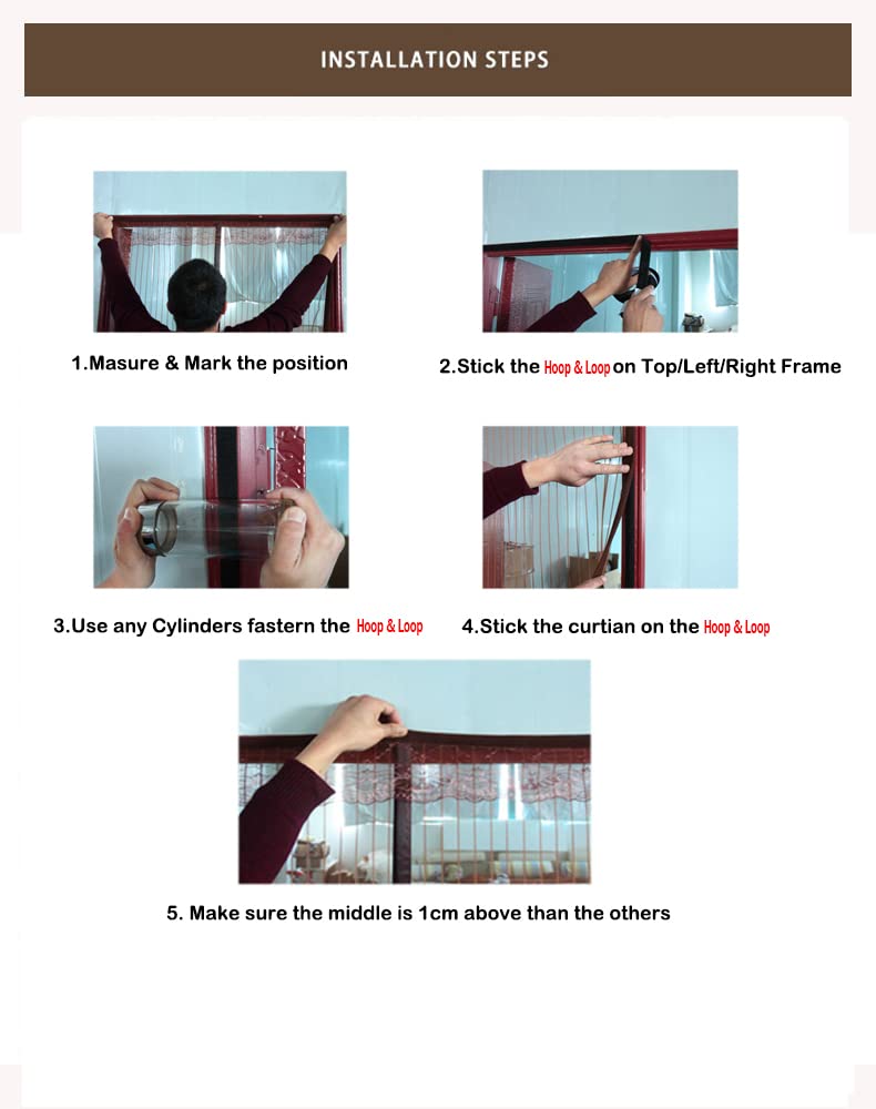 Fiberglass Magnetic Window Screen - Flame Retardant, No Drilling, 35
