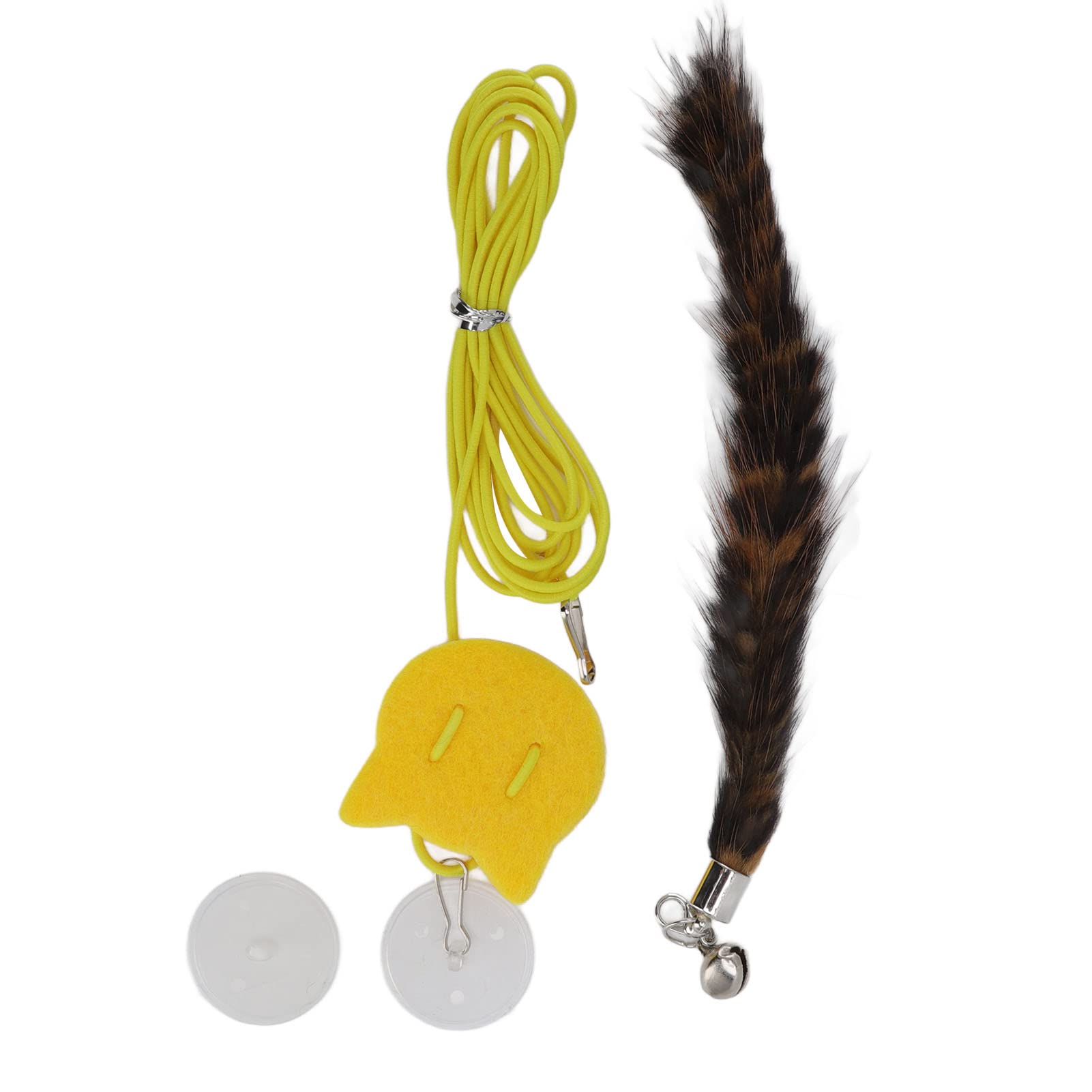 Interactive Cat Toy with Feather, Bell & Elastic Cord - Hanging Swing Teaser Stick for Indoor Cats - Perfect for Playtime & Exercise