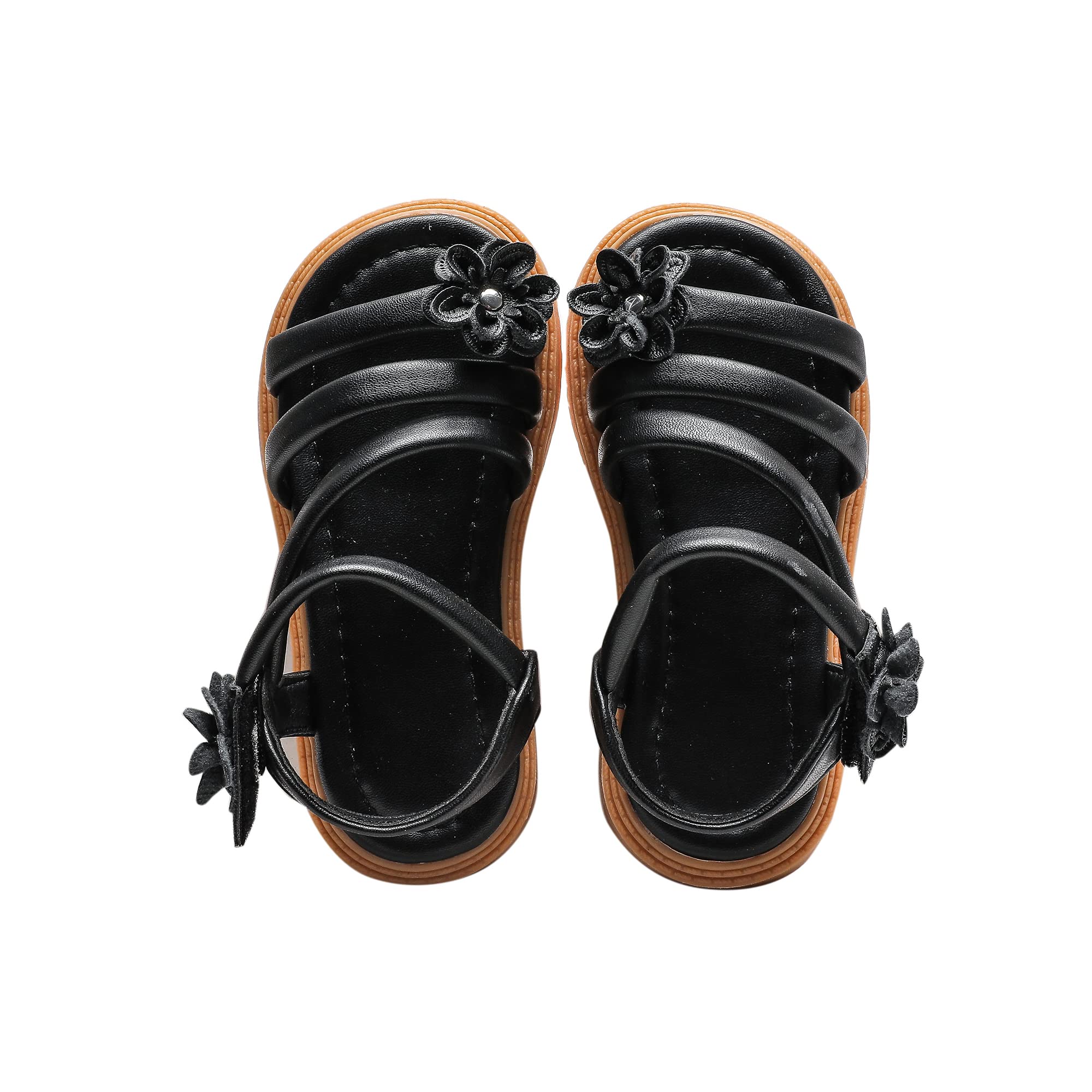 Komfyea Toddler Flower Sandals - Soft Beach Shoes for Girls
