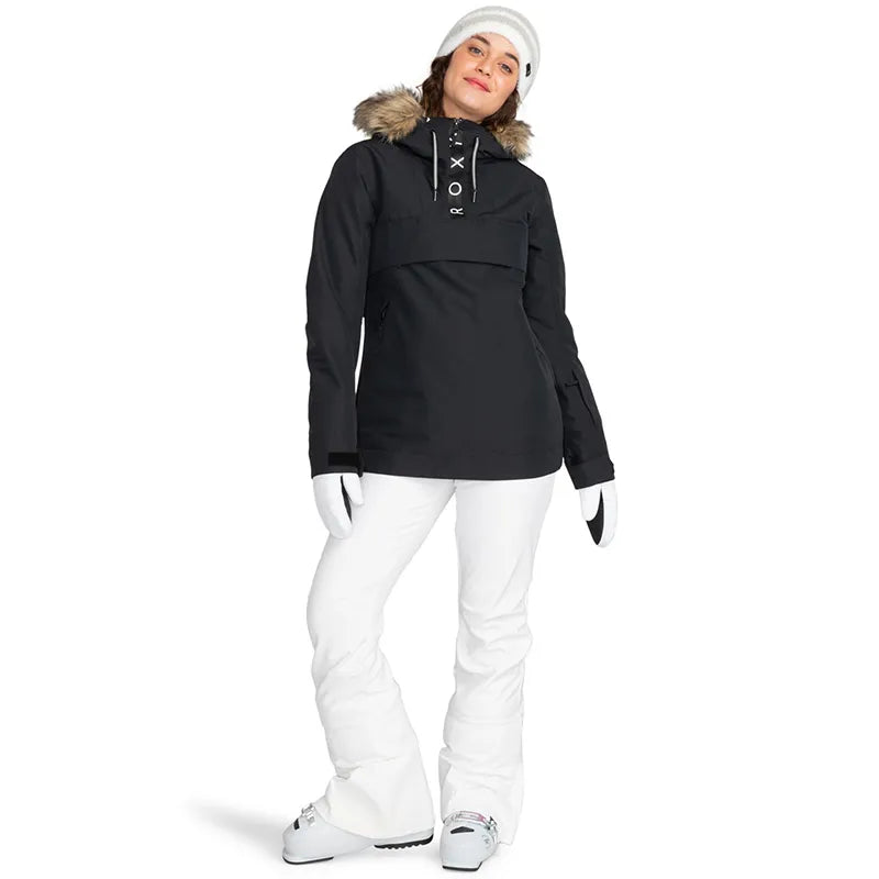ROXY Snow Shelter Anorak Jacket - Women's Waterproof Winter Coat for Skiing & Snowboarding | Warm & Windproof Outerwear for Cold Weather Adventures