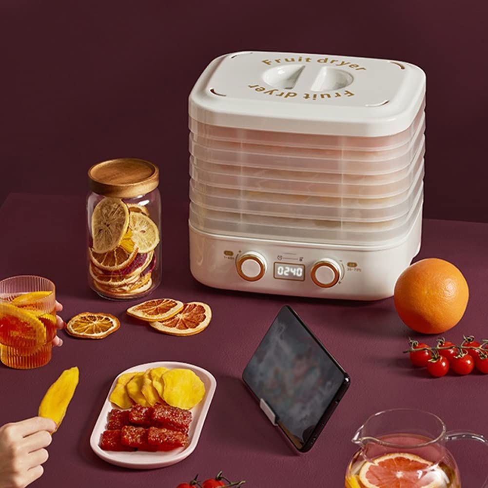 5-Layer Electric Food Dehydrator for Fruits, Meat, Herbs & Pet Treats | Automatic Drying Machine for Home Use | Perfect for Healthy Snacks, Camping & Food Preservation (Green)