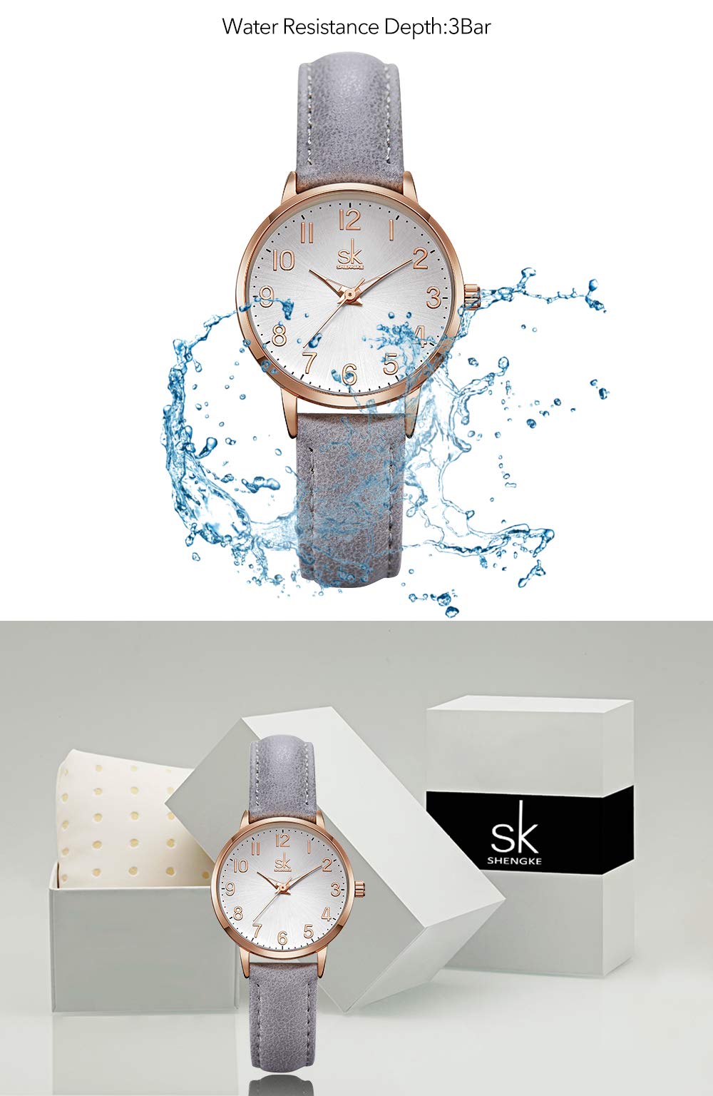 Minimalist Ultra-Thin Women's Watch - 2024 Fashion Design Ladies Waterproof Wristwatch for Women, Elegant Dainty Gift for Her - Perfect for Office, Daily Wear & Special Occasions