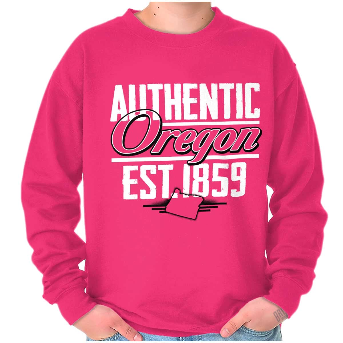 Authentic Oregon Workout OR State Map Sweatshirt for Men & Women - Perfect for Outdoor Adventures, Gym Sessions & Casual Wear