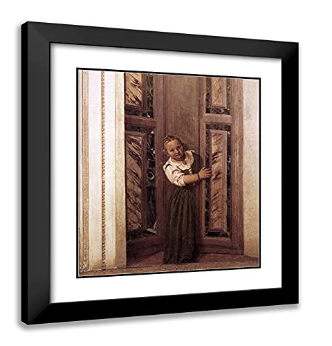 Black Modern Wood Frame with Double Matting