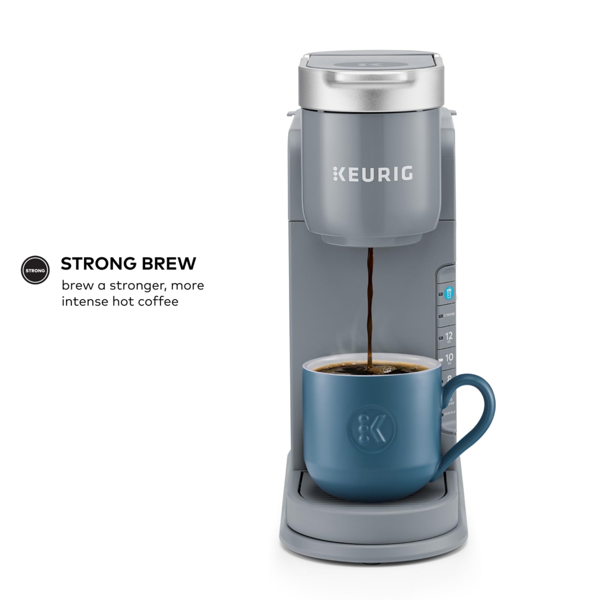 Keurig K-Iced Single Serve Coffee Maker - Brew Hot & Iced Coffee with Any K-Cup Pod, Compact Gray Iced Coffee Machine for Home, Office & Outdoor Use