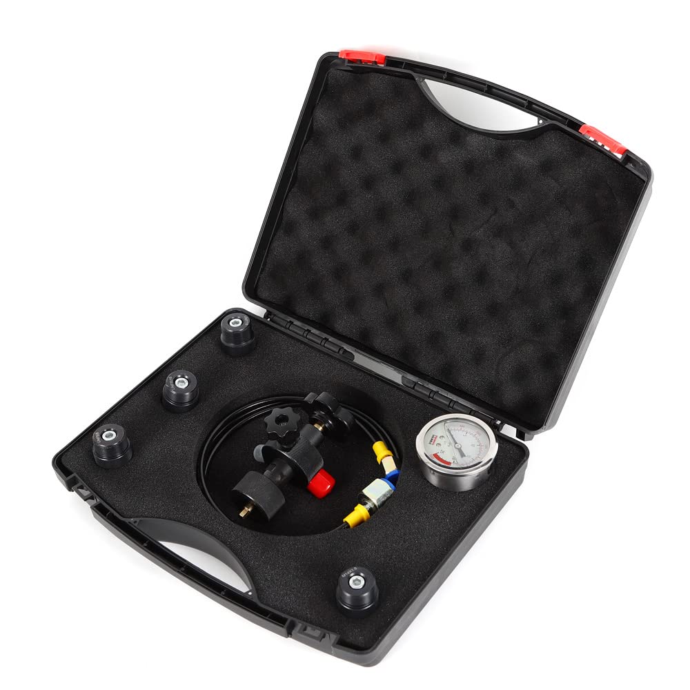Hydraulic Nitrogen Accumulator Charging Kit - 250bar/3600PSI Pressure Test Kit for Industrial & Automotive Hydraulic Systems | Maintenance & Repair Tool