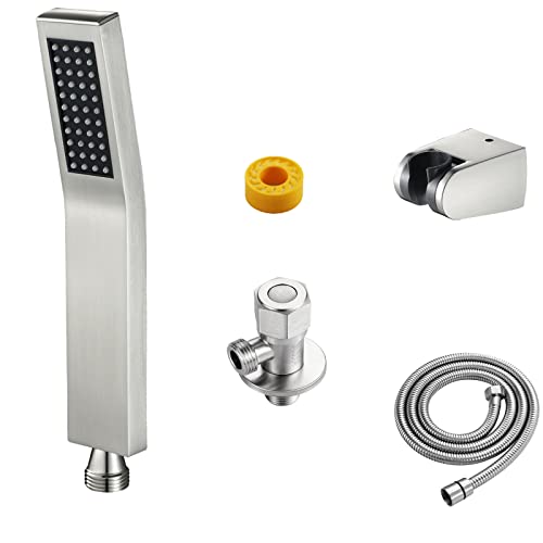 Brushed Nickel(handheld Shower+hose+holder+on-off Valve)