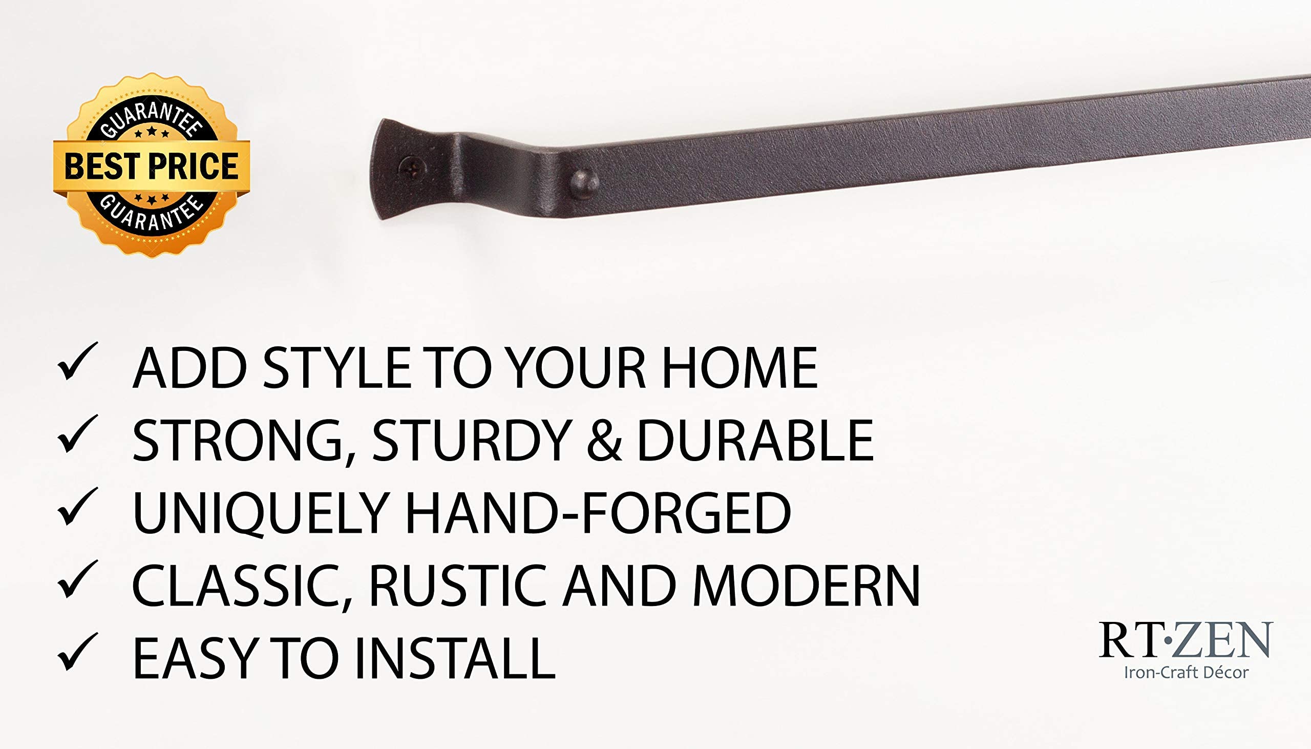 RTZEN Farmhouse Bathroom Towel Holder - 26