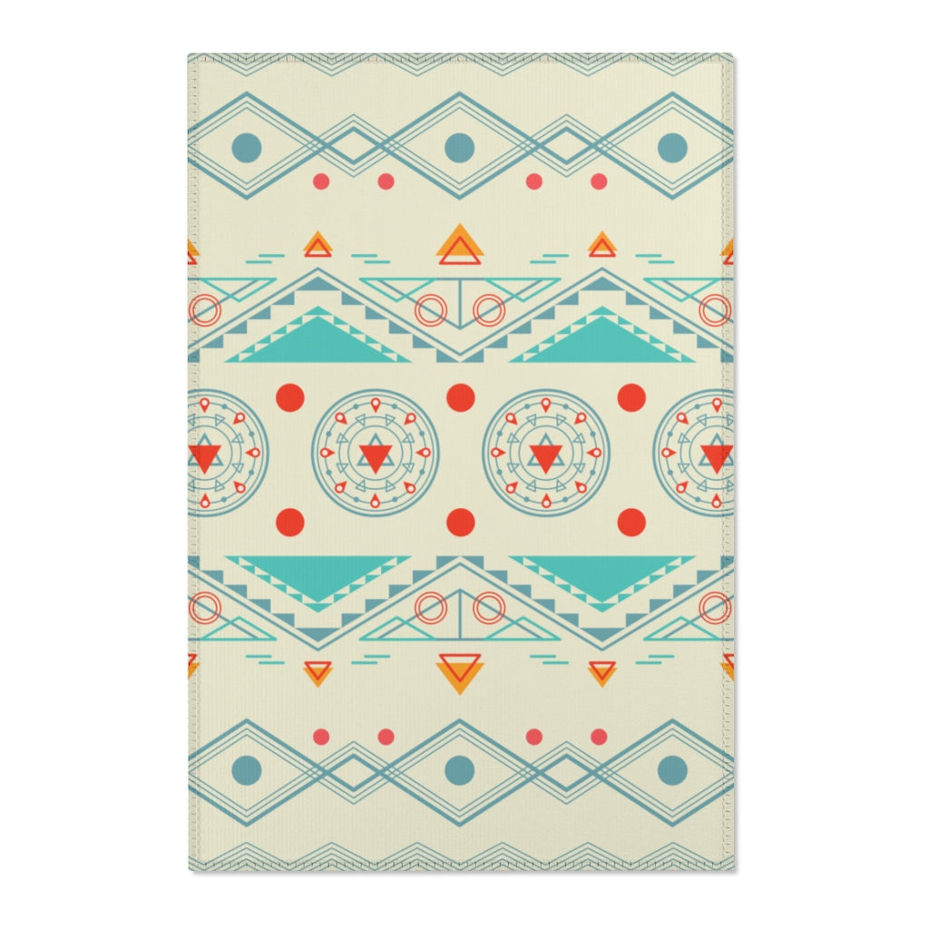 Stylish Area Accent Rugs - Lightweight Rustic Floor Mat for Living Room, Bedroom & Entryway Decor | Home & Office Use