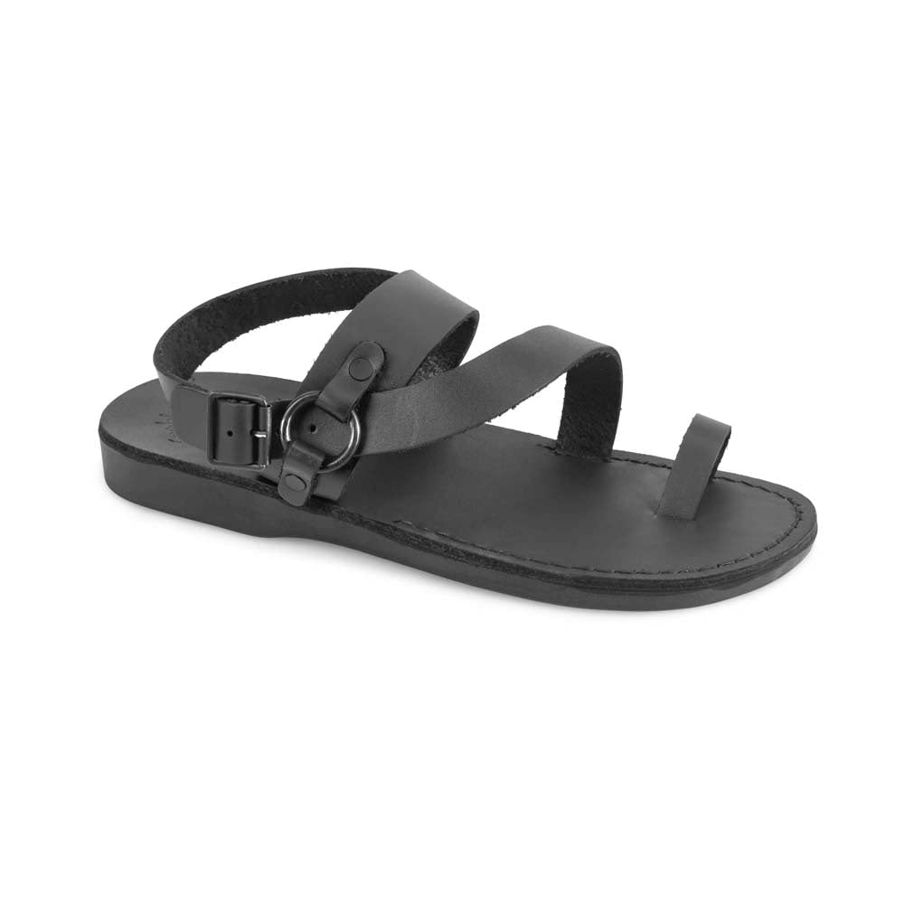 Gabriel Men's Leather Toe Loop Sandals - Comfortable Casual Slide Sandals for Summer, Beach, Walking & Outdoor Activities