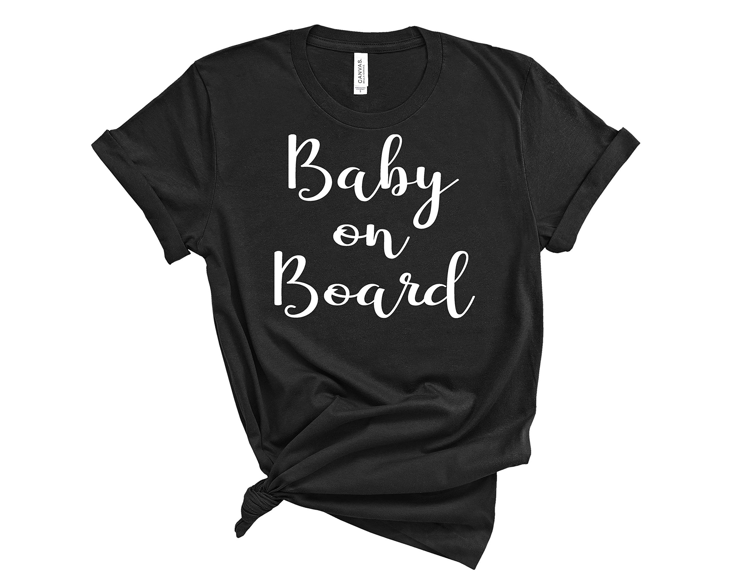Pregnancy Announcement Shirt for Mom to Be - Cute Baby on Board & New Mom T-Shirt - Perfect for Gender Reveal, Baby Shower & Maternity Photos
