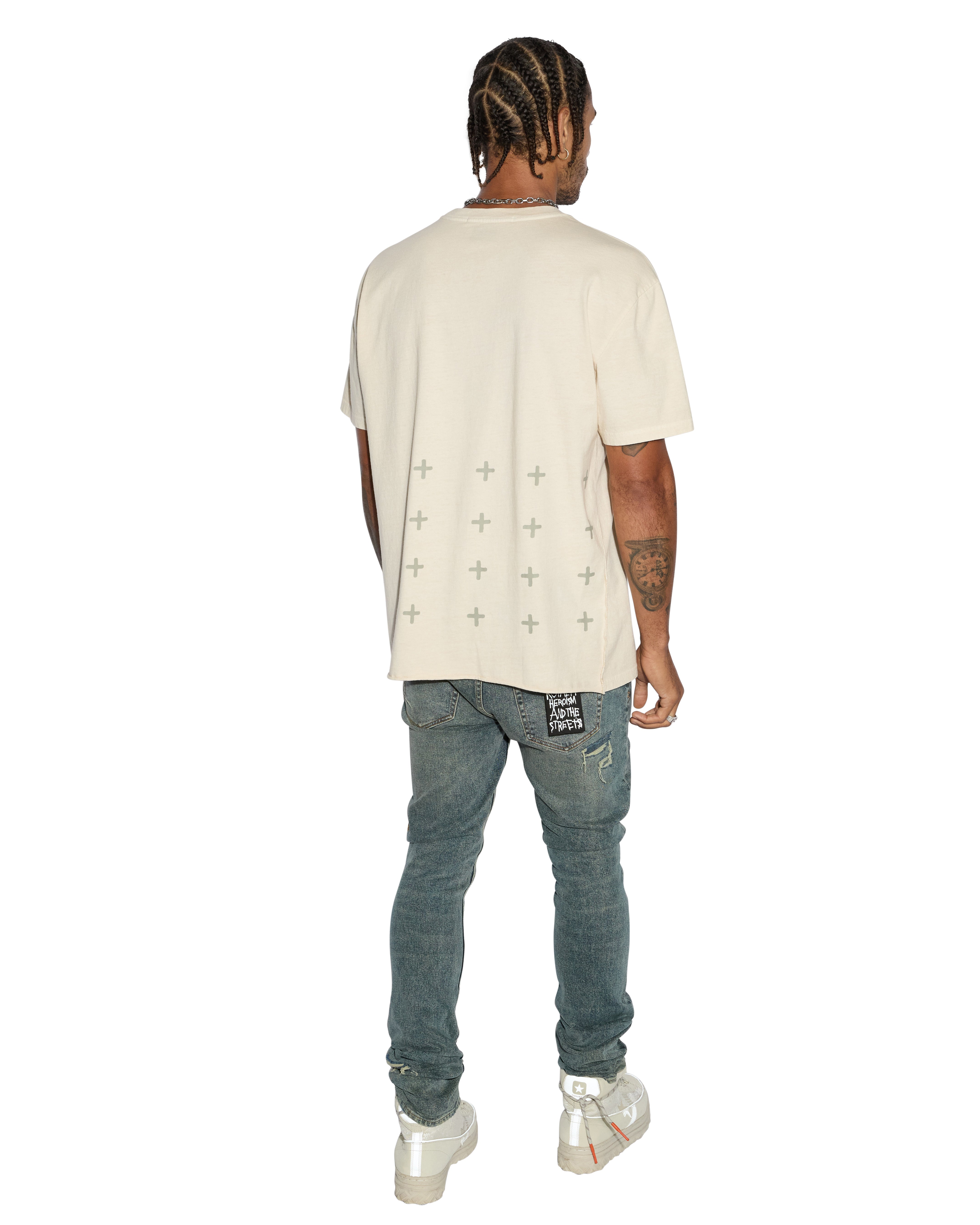 ALL DAY BIGGIE SS TEE DESERT - Men's Comfortable Short Sleeve Cotton T-Shirt for Casual Wear, Street Style & Everyday Outfits