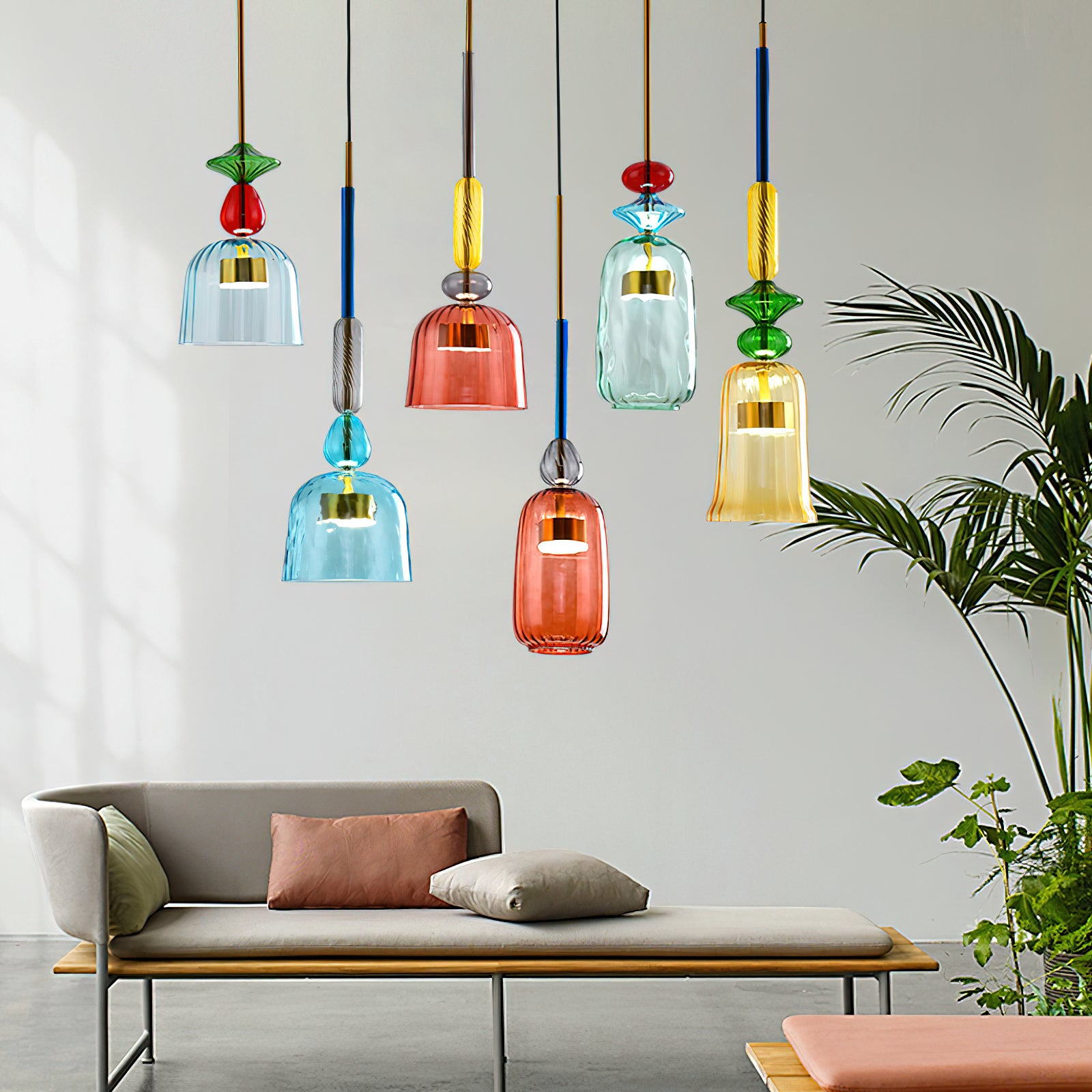 Cambell Pendant Light - Modern Hanging Ceiling Light Fixture for Kitchen Island, Dining Room & Bedroom | Dimmable LED Chandelier with Adjustable Height