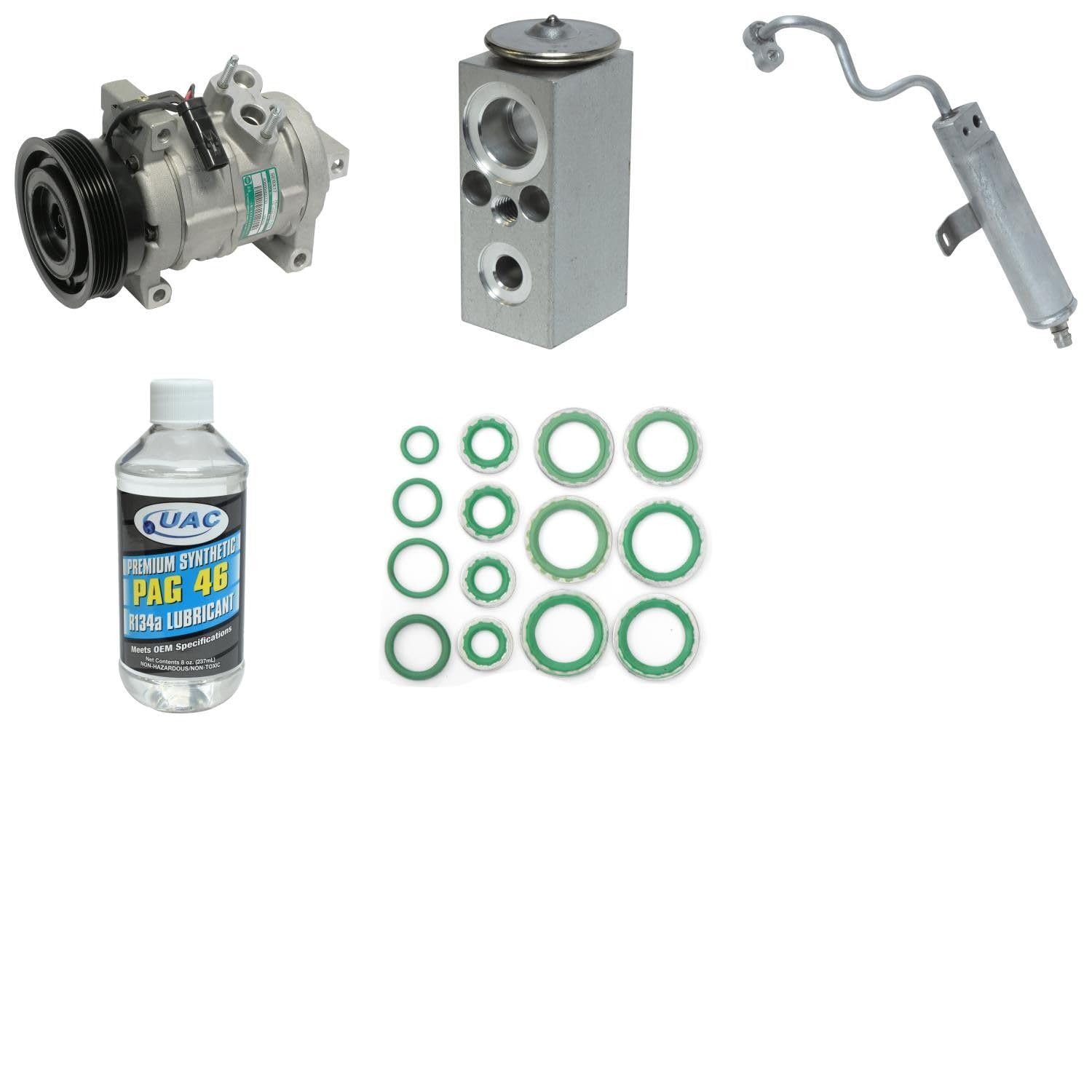 HVAC A/C Compressor Replacement Kit - Compatible with Multiple Car Models - Perfect for DIY Auto Repair & Maintenance - Keep Your Vehicle Cool in Summer Heat