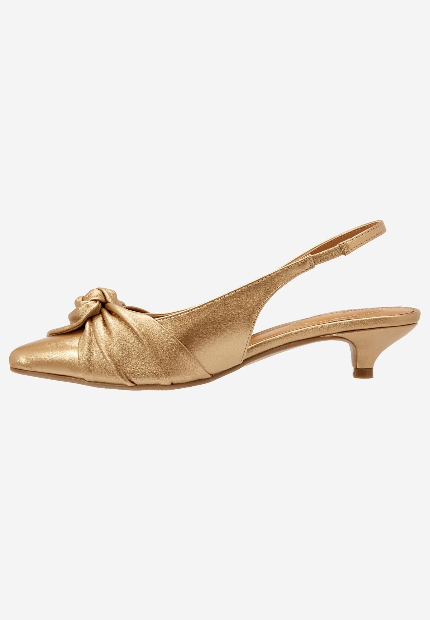 Comfortview Women's Wide Width The Tia Slingback Flat Shoes - Comfortable & Stylish for Work, Travel & Everyday Wear