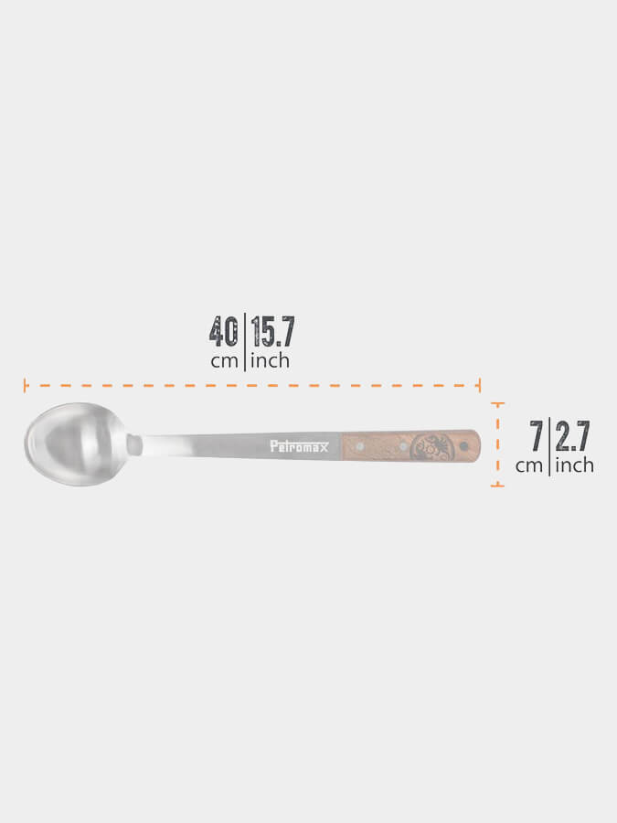 Petromax Stainless Steel Serving Spoon - Durable Kitchen Utensil for Serving Salads, Pasta & Desserts - Perfect for BBQ, Picnics & Family Gatherings