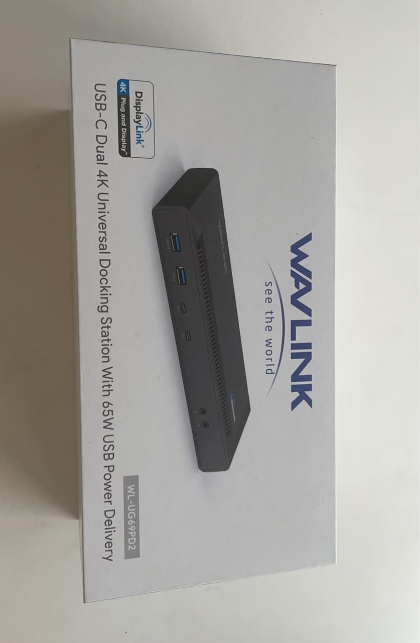 WAVLINK USB C Universal Docking Station with 60W Power - Dual 4K HDMI & DisplayPort, Gigabit Ethernet, 4 USB 3.0 & 2 USB C Ports - Ideal for Home Office, Remote Work & Multi-Monitor Setup