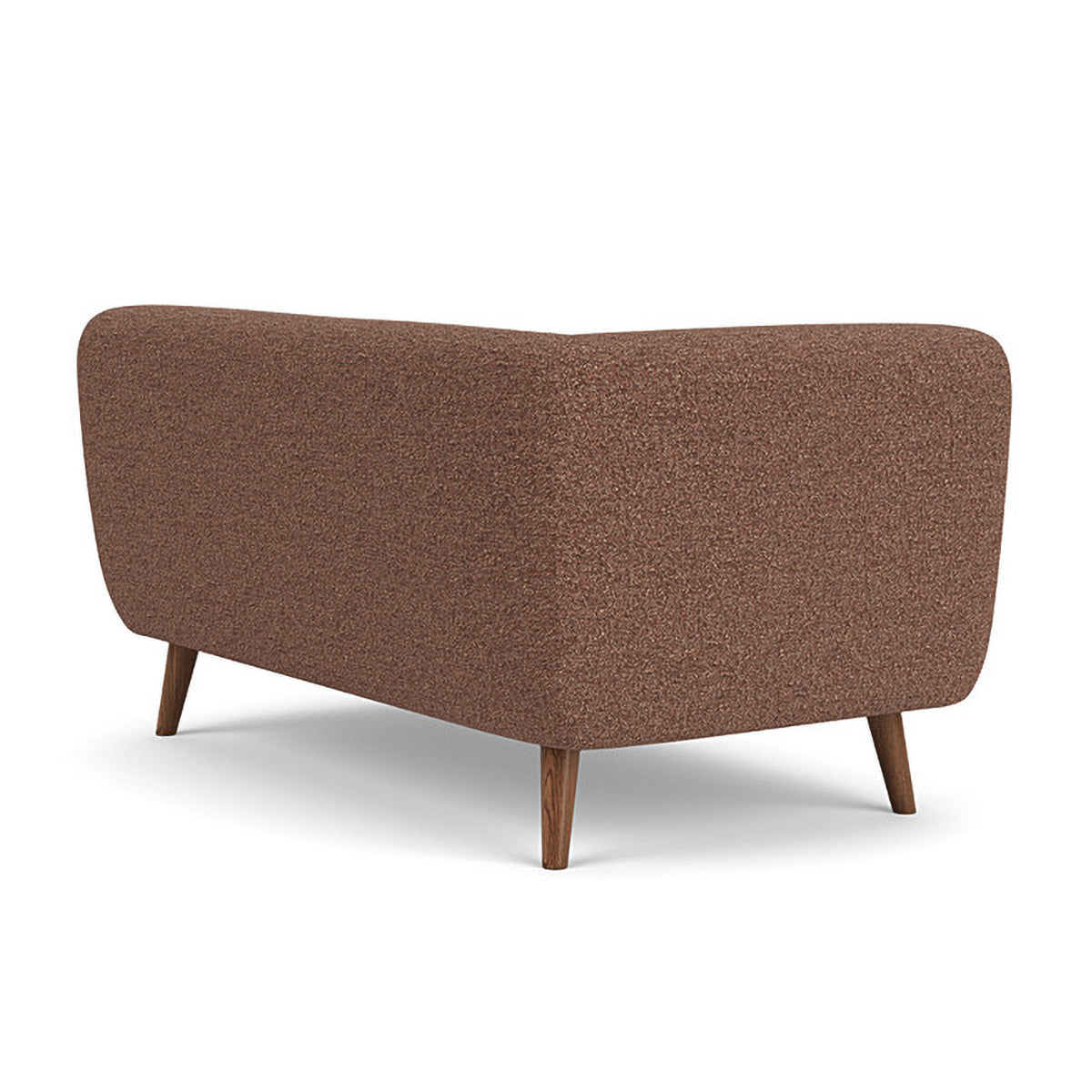 Alfred Boucle Left 2 Seater Modular Sofa - Modern Sectional Couch for Living Room, Small Space & Apartment - Soft Fabric Upholstery with Reversible Design