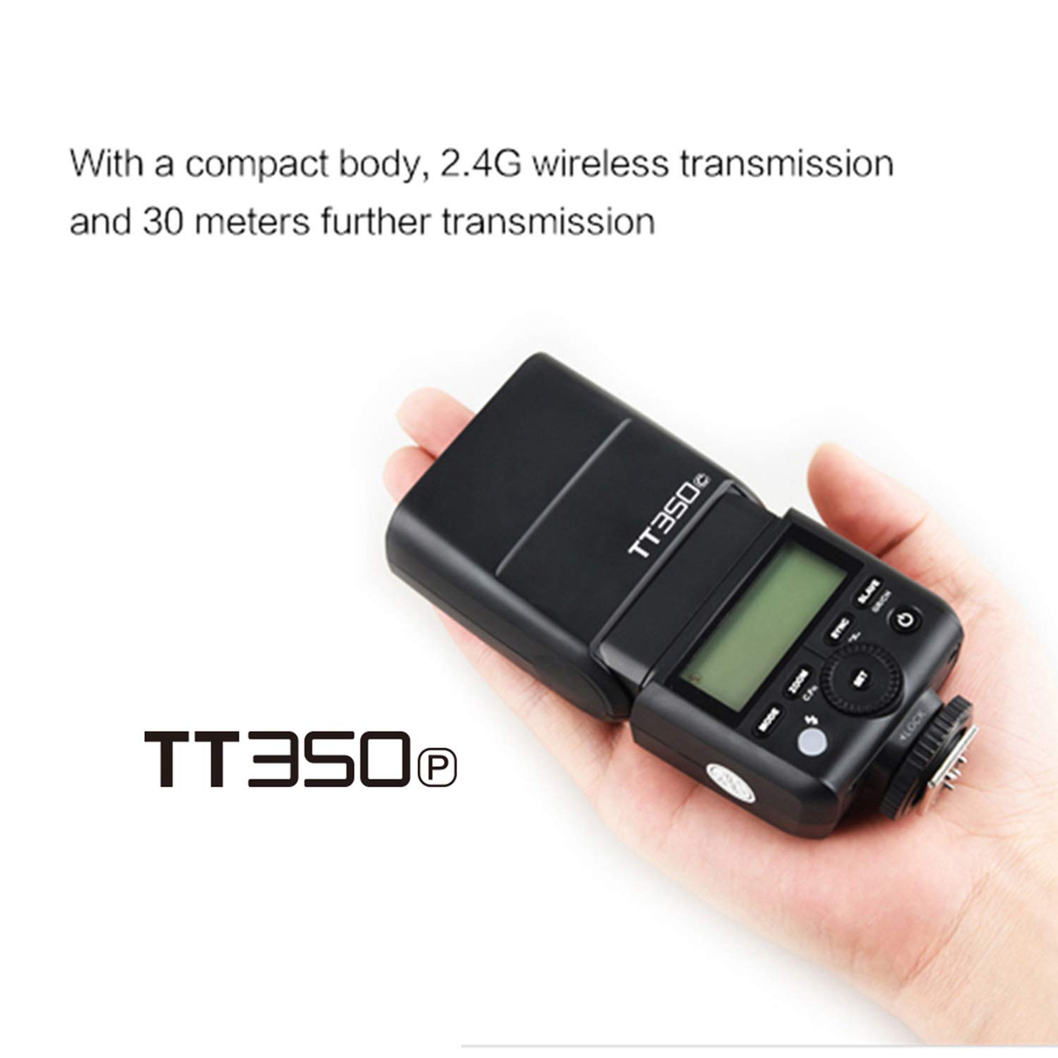 Godox TT350P 2.4G Wireless GN36 HSS 1/8000s TTL Speedlite Flash for Pentax 645Z, K-3II, K-1, KP, K-50, K-S2, K70 DSLR Cameras - Perfect for Wedding, Portrait & Outdoor Photography