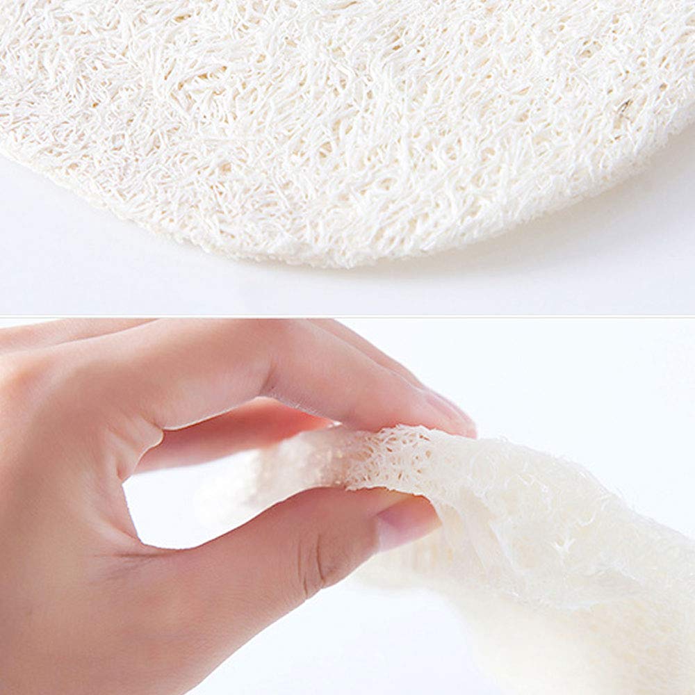 5-Pack Natural Loofah Sponges for Kitchen - Eco-Friendly Dish Scrubber & Vegetable Cleaner - Perfect for Washing Dishes, Fruits and Vegetables