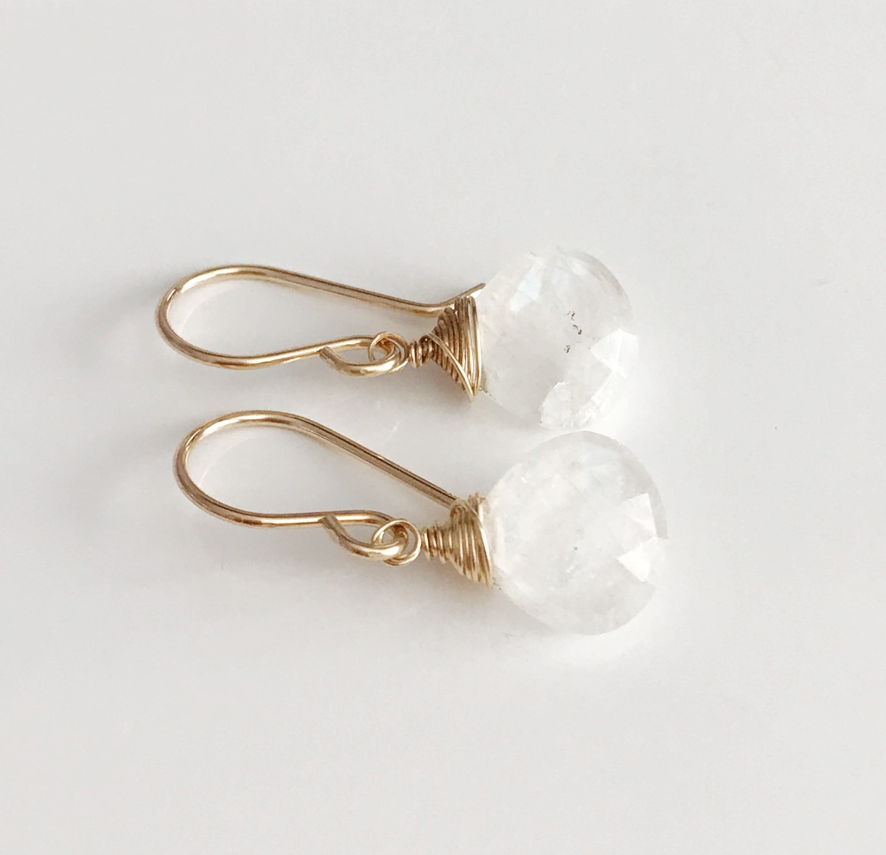 Moonstone Stud Earrings Kala (E262) - Elegant Jewelry for Women, Perfect for Weddings & Special Occasions