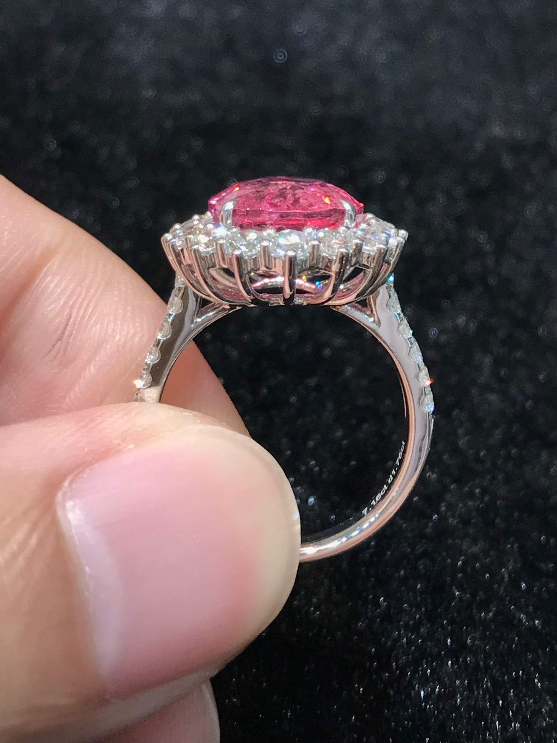 Natural Mahenge Pink Spinel 7.16ct Ring - Genuine Tanzanian Gemstone Jewelry for Women, Engagement & Anniversary Gifts, Elegant Handmade 925 Silver Ring for Special Occasions