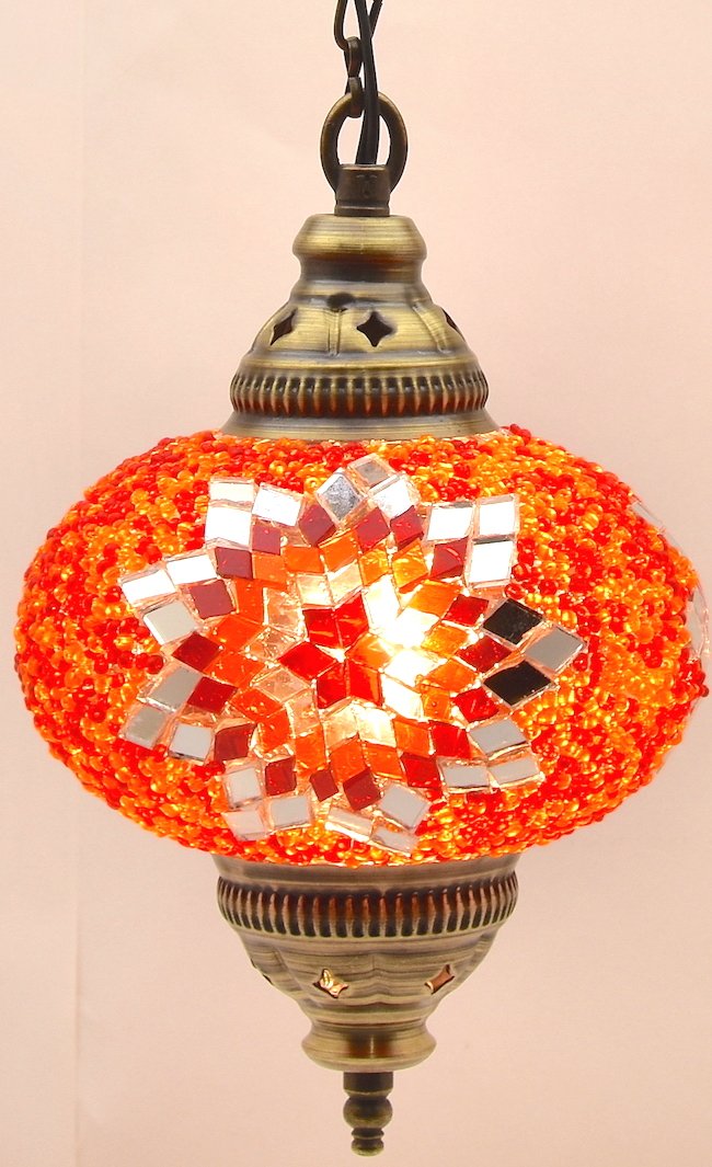 Exquisite Turkish Moroccan Mosaic Glass Chandelier - 5 Unique Tiffany Lamp Designs for Ceiling Hanging - Large Handcrafted Stained Glass Lighting Fixture - Perfect for Living Room, Dining Room or Bedroom Decor