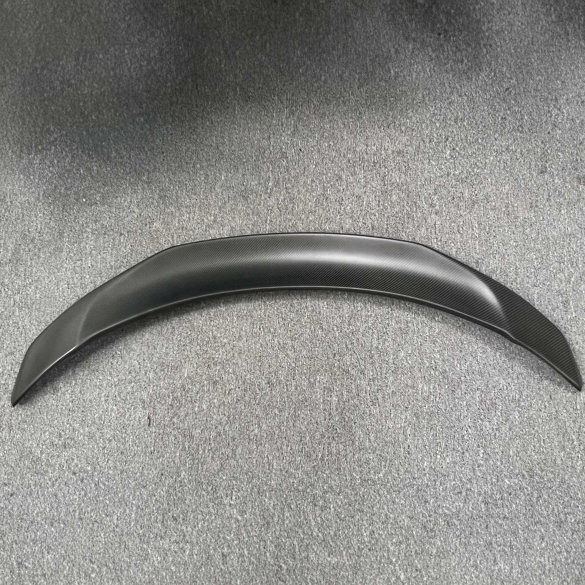 Premium Real Carbon Fiber V-Style Rear Spoiler for Tesla Model 3 (2017-2023) - Enhance Aerodynamics & Sporty Look - Perfect for Car Enthusiasts & Street Racing