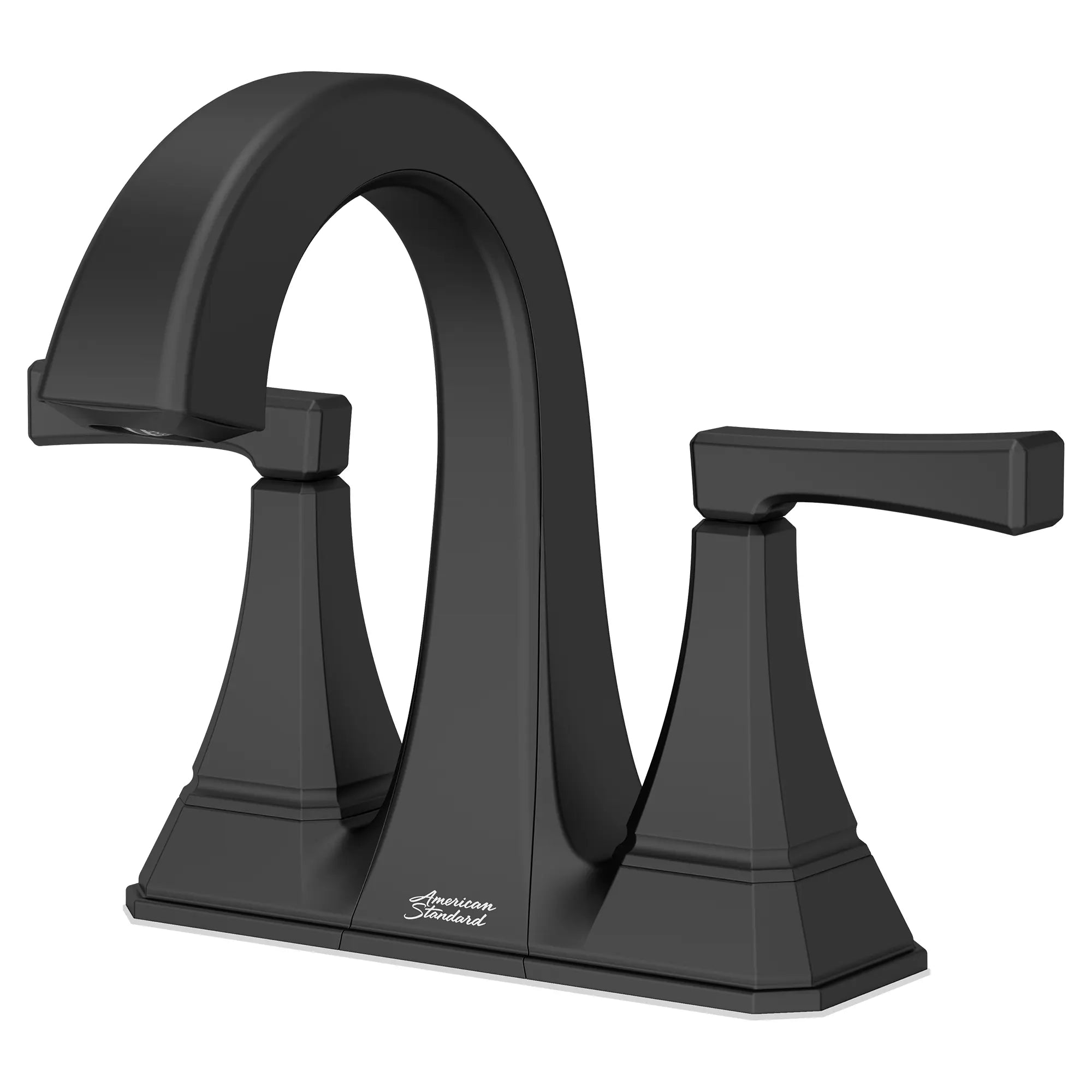 Crawford 4 Inch Centerset 2 Handle Bathroom Faucet - 1.2 GPM/4.5 LPM Water-Saving Design with Lever Handles - Perfect for Small Bathrooms, Powder Rooms & Vanities