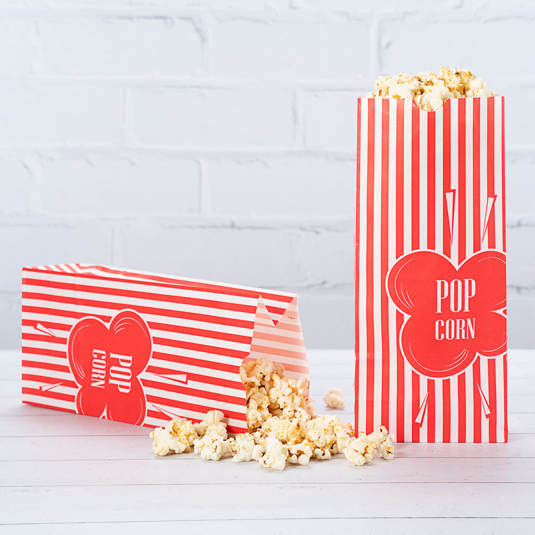 Premium 1 oz Red Paper Popcorn Bags (4.25