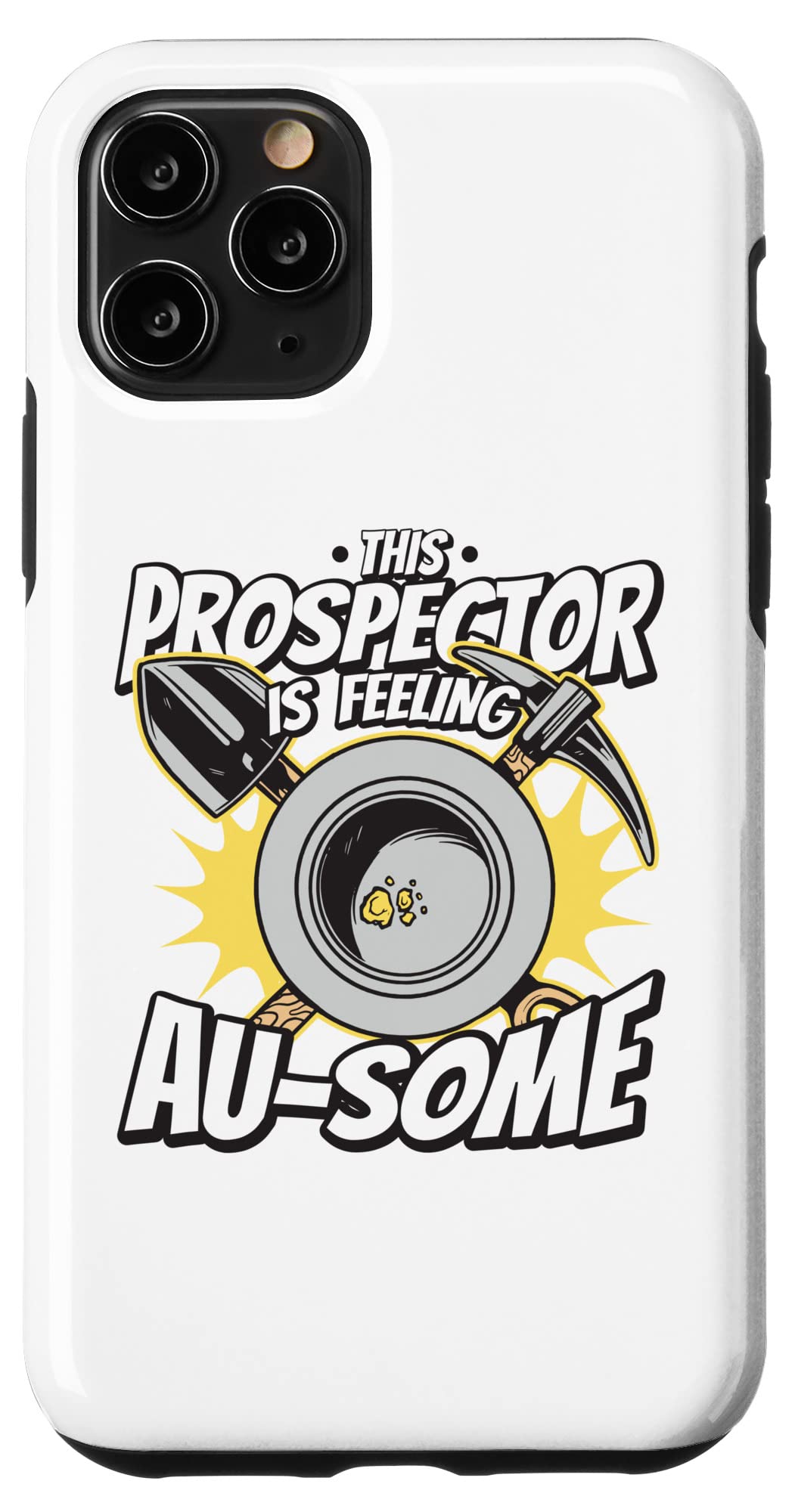 iPhone 11 Pro Case - Gold Mining & Treasure Hunting Themed Protective Cover for Adventure Enthusiasts | Perfect for Outdoor Exploration, Metal Detecting & Prospecting Trips