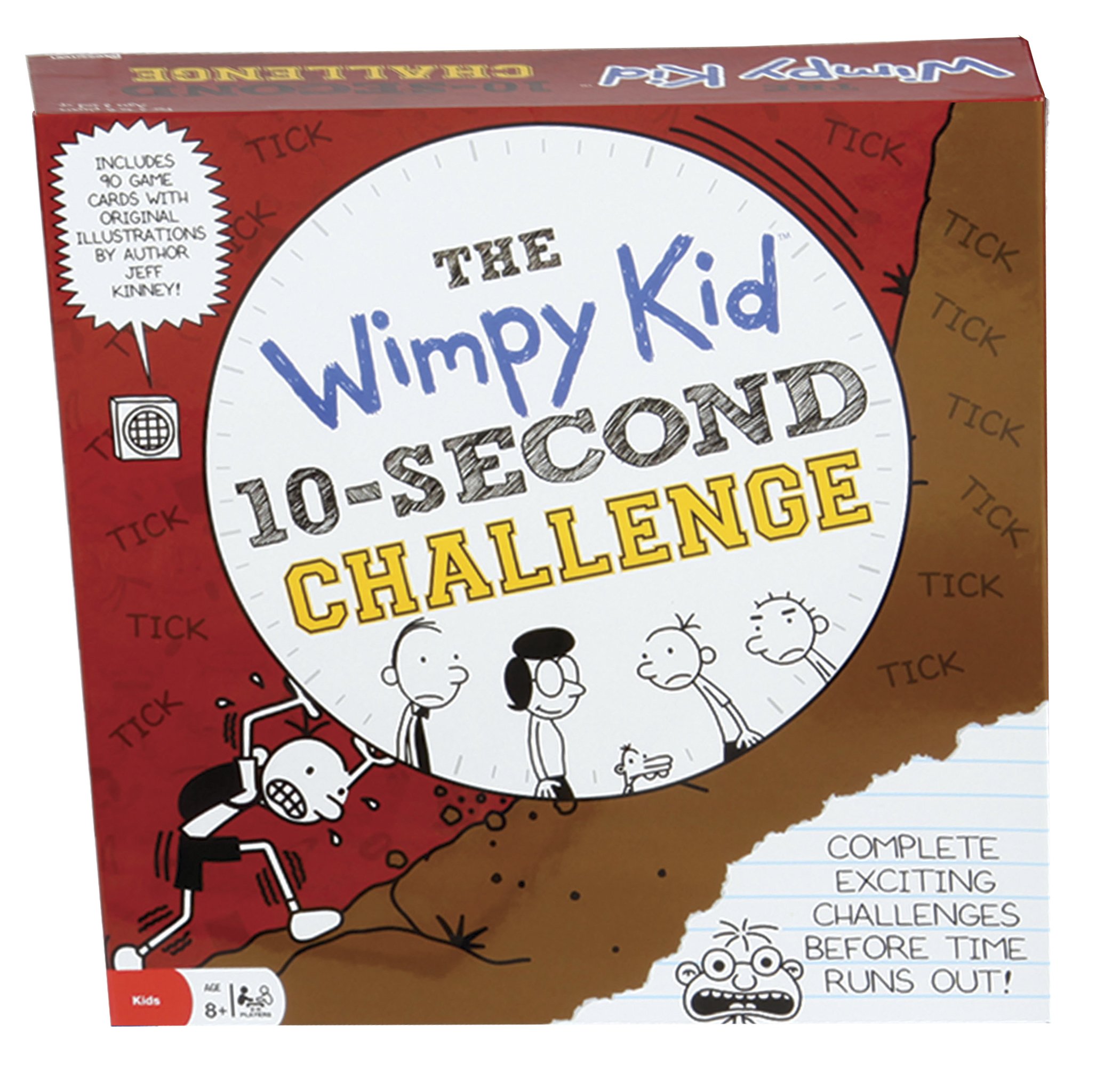 Diary of a Wimpy Kid 10 Second Challenge Game - Fun Family Board Game for Kids & Teens - Perfect for Parties, Family Game Nights & Classroom Activities