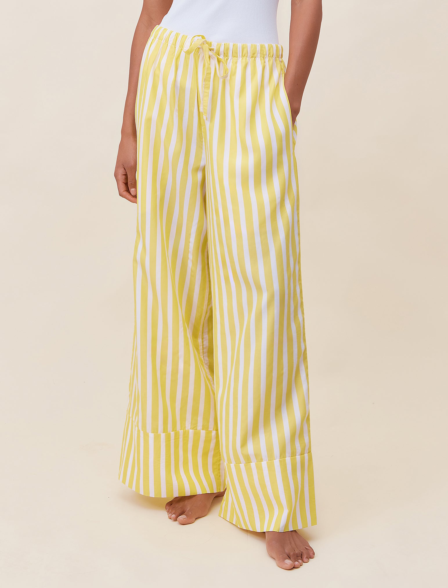 Amelie Relaxed Full Length Pants for Women - Soft Comfortable Lounge Pants for Yoga, Home & Travel